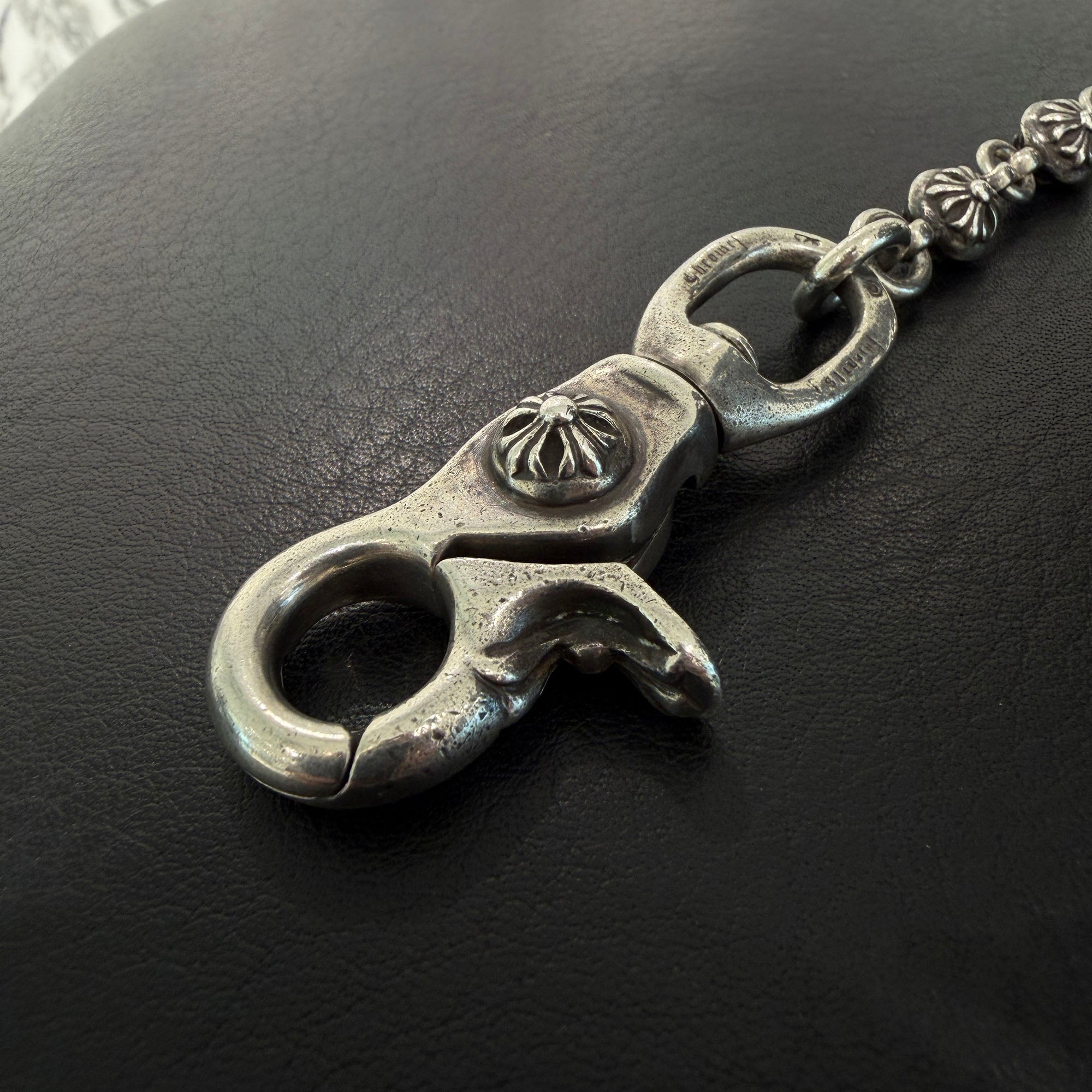 CHROME HEARTS 1 CLIP Cross Ball Wallet Chain クロムハーツ 1クリップ クロスボール ウォレットチェーン