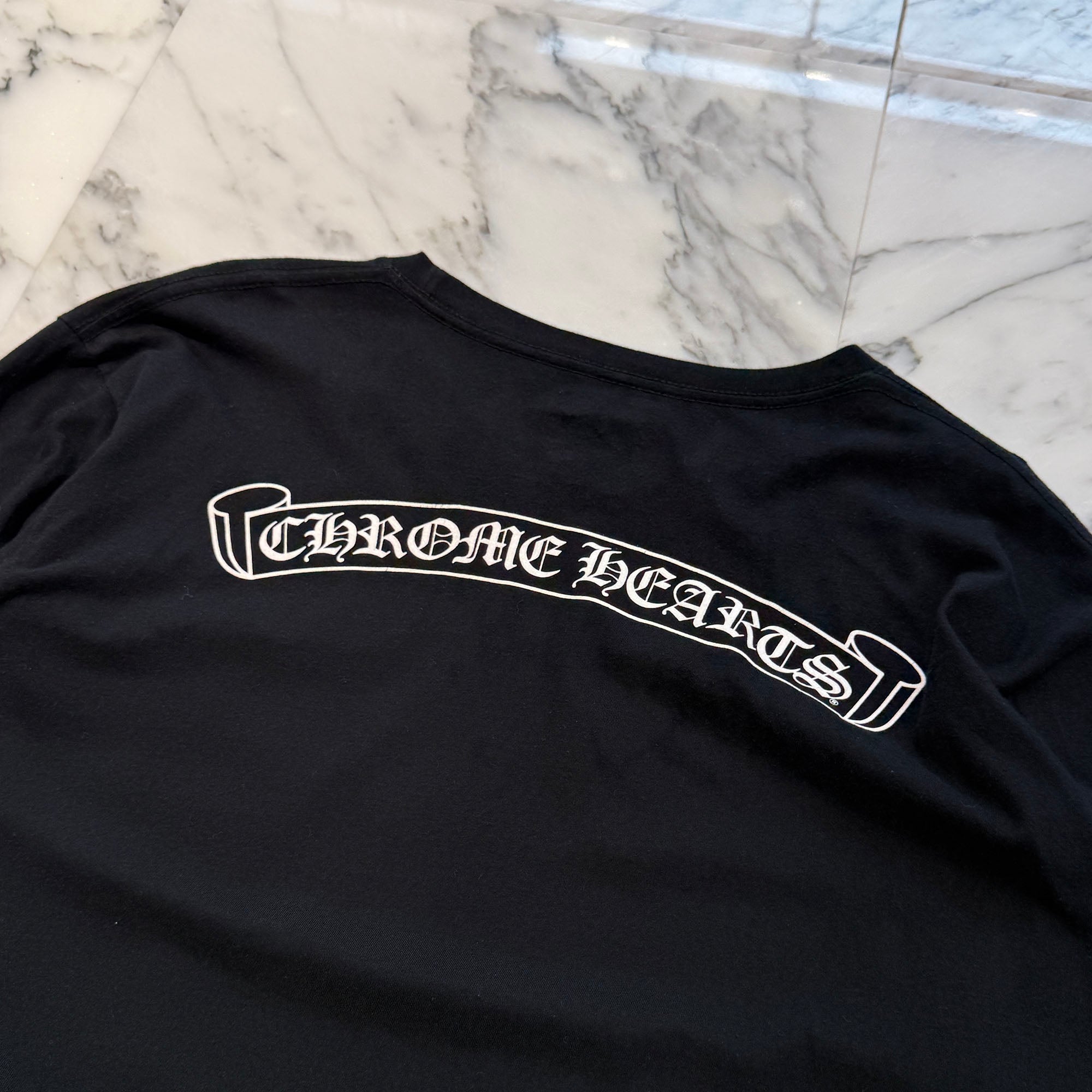 CHROME HEARTS Back Scroll Fuck You Long Sleeve Tee Size L クロムハーツ バックスクロール ファックユー ロングスリーブ Tシャツ サイズL