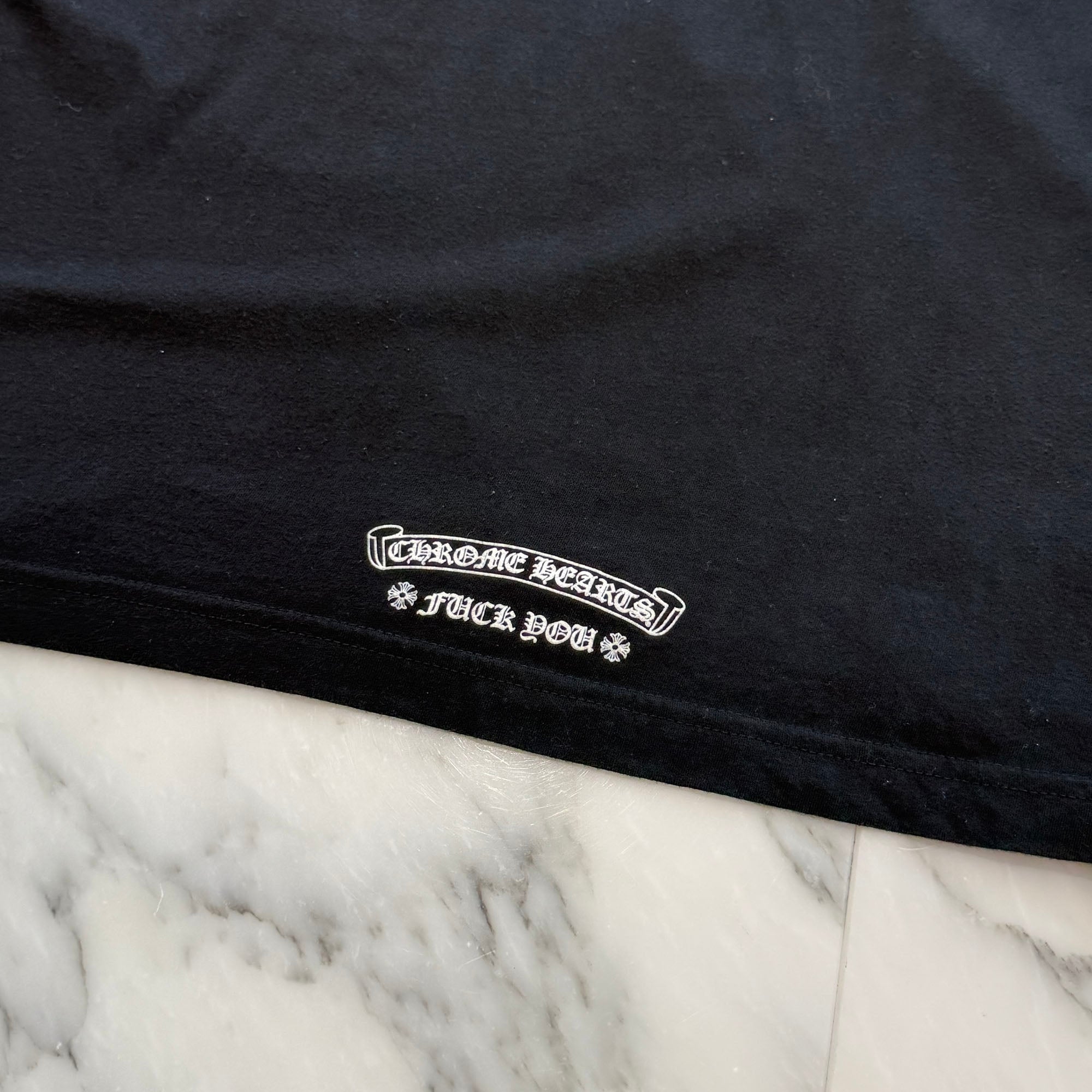 CHROME HEARTS Back Scroll Fuck You Long Sleeve Tee Size L クロムハーツ バックスクロール ファックユー ロングスリーブ Tシャツ サイズL