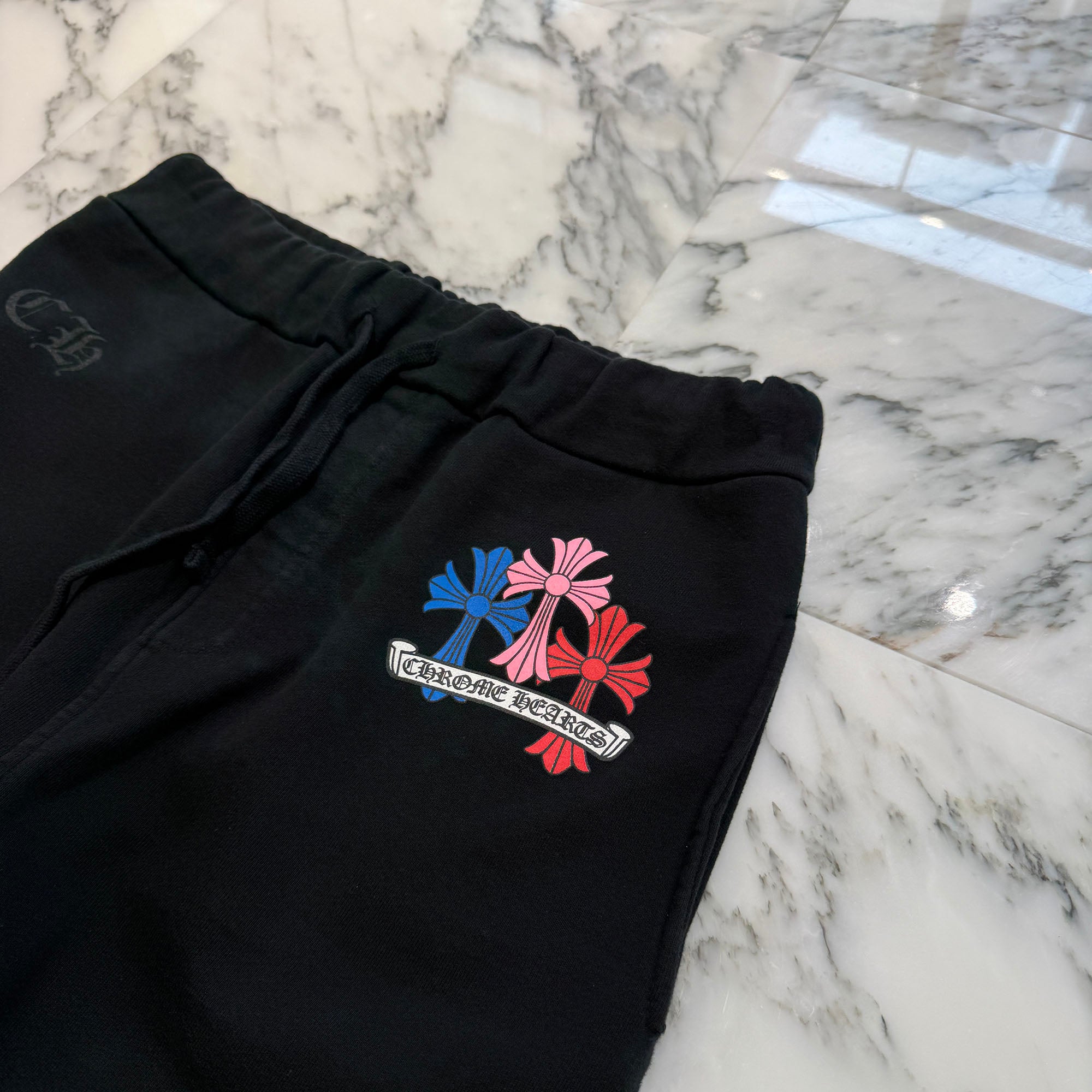 CHROME HEARTS MLTCOL CEM Sweat Long Pants Size M クロムハーツ マルチカラー セメタリークロス スウェットロングパンツ サイズM