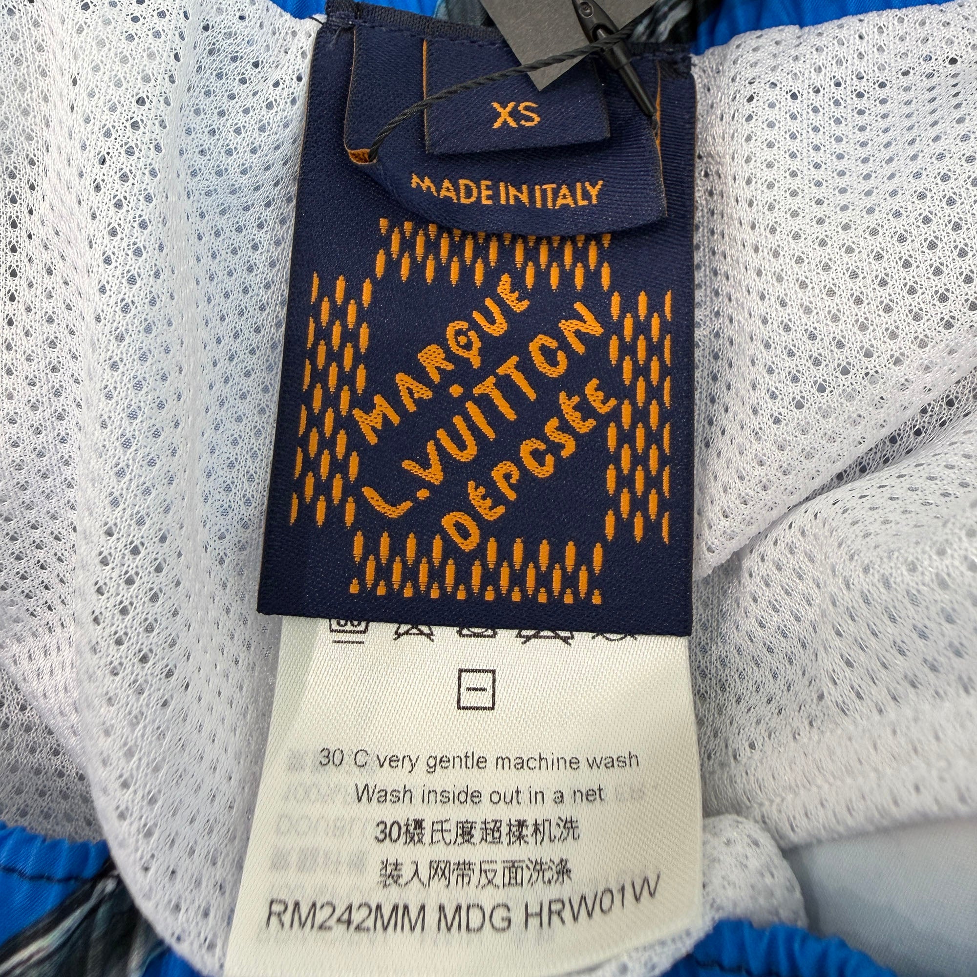 LOUIS VUITTON 2024SS Printed Nylon Swim Shorts HRW01W Size XS ルイヴィトン プリント ナイロン スイムショーツ サイズXS