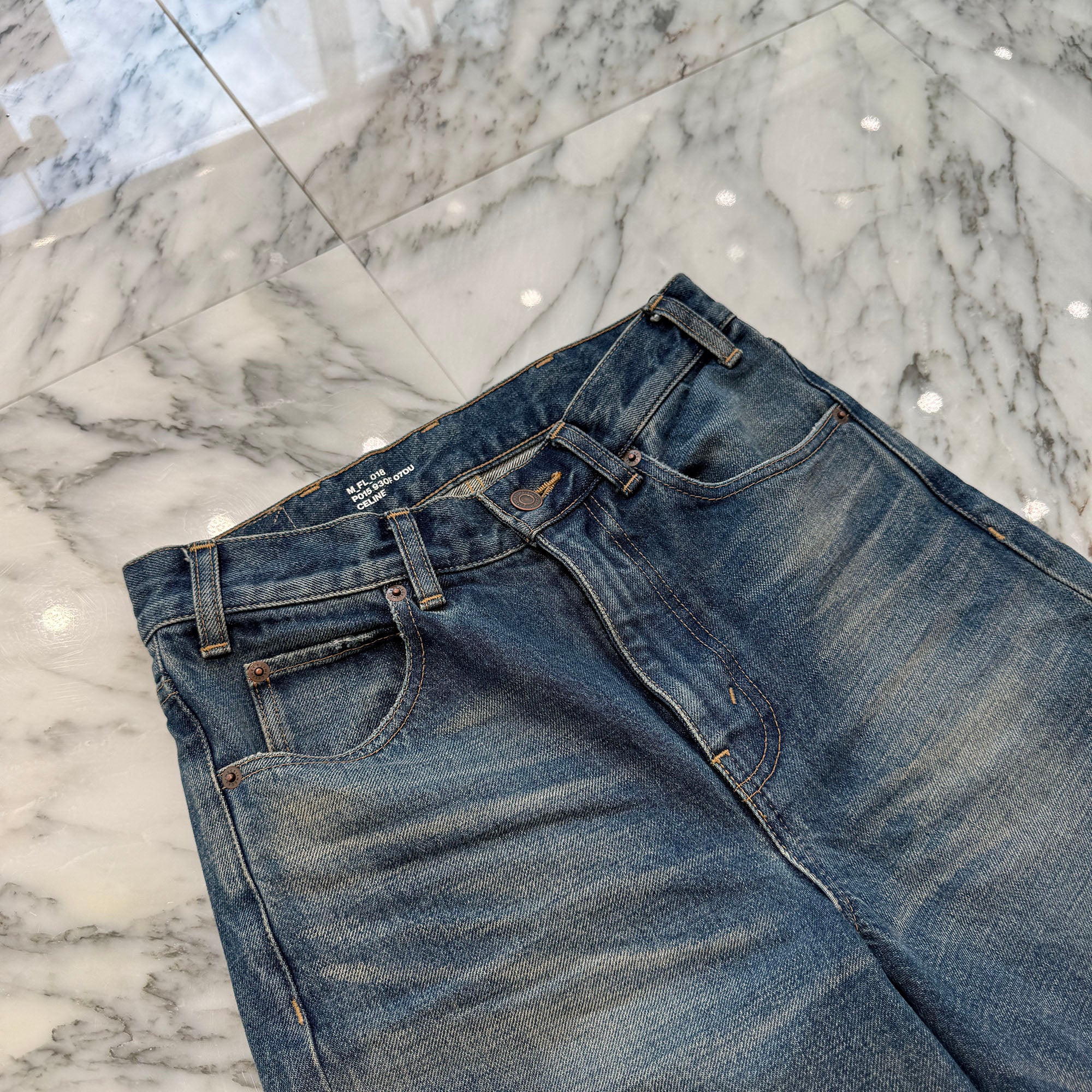 CELINE 2022SS Flared Surf Jeans P015 930F 07DU Size 26 セリーヌ フレア サーフジーンズ サイズ26