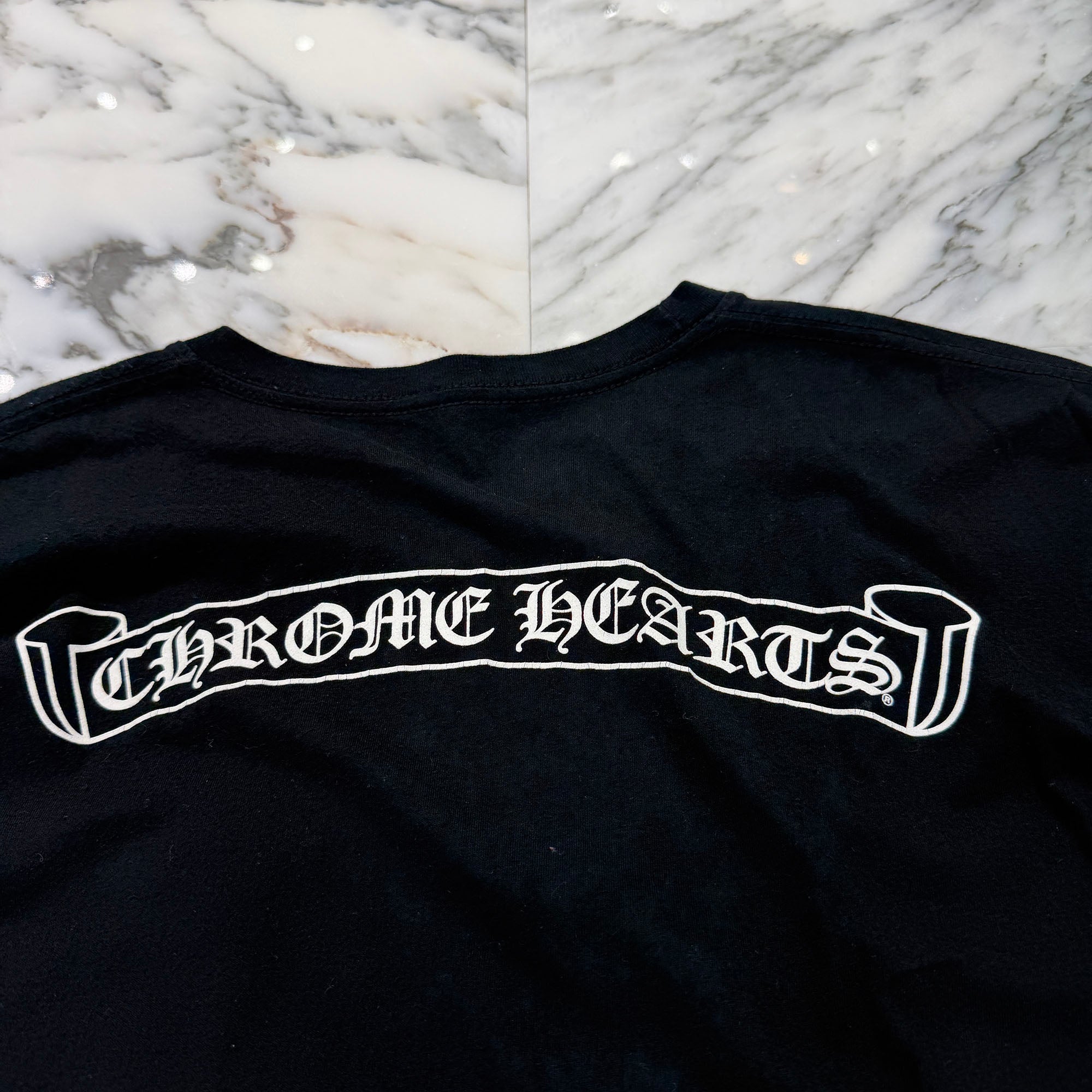 CHROME HEARTS Back Scroll Fuck You Long Sleeve Tee Size L クロムハーツ バックスクロール ファックユー ロングスリーブ Tシャツ サイズL