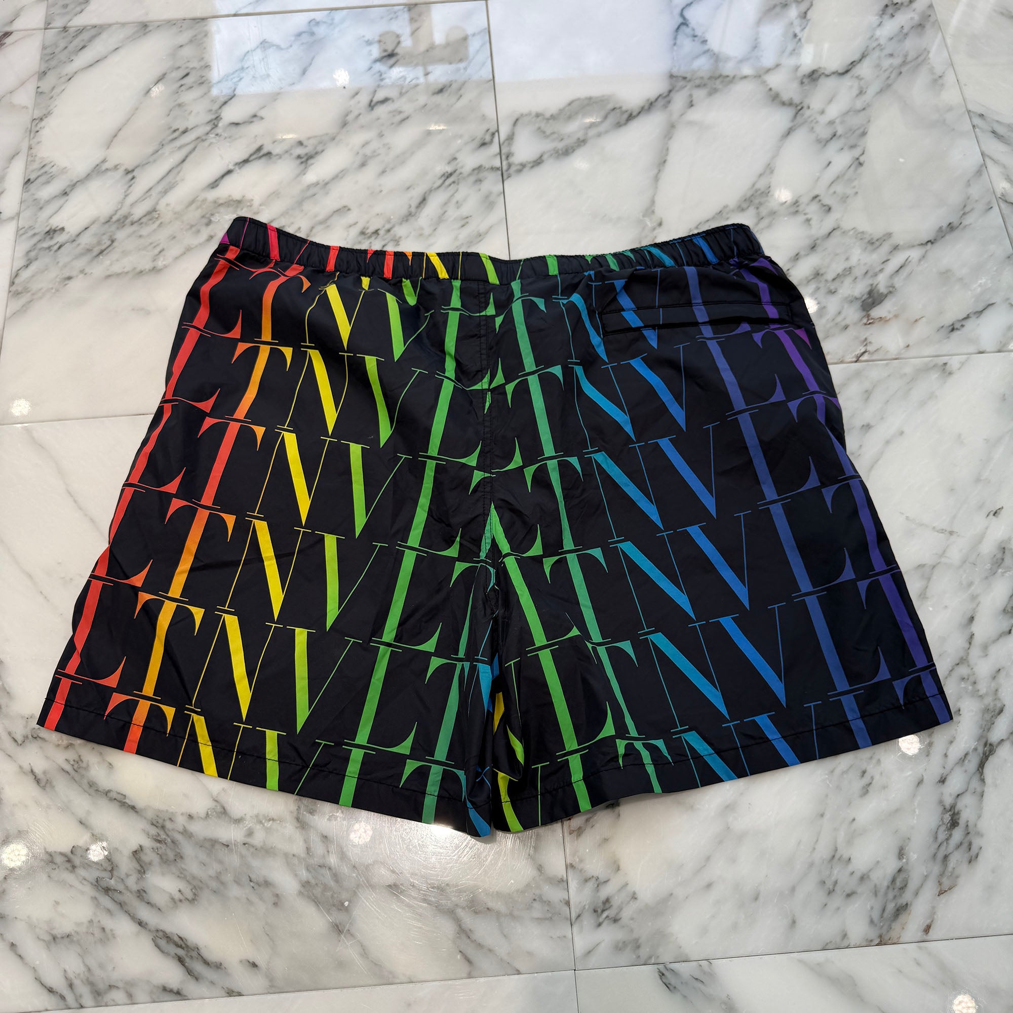 VALENTINO 2021SS VLTN TIMES Print Swim Shorts VV3UH0286G0 Size 48 ヴァレンティノ VLTNタイムズプリント スイムショーツ サイズ48