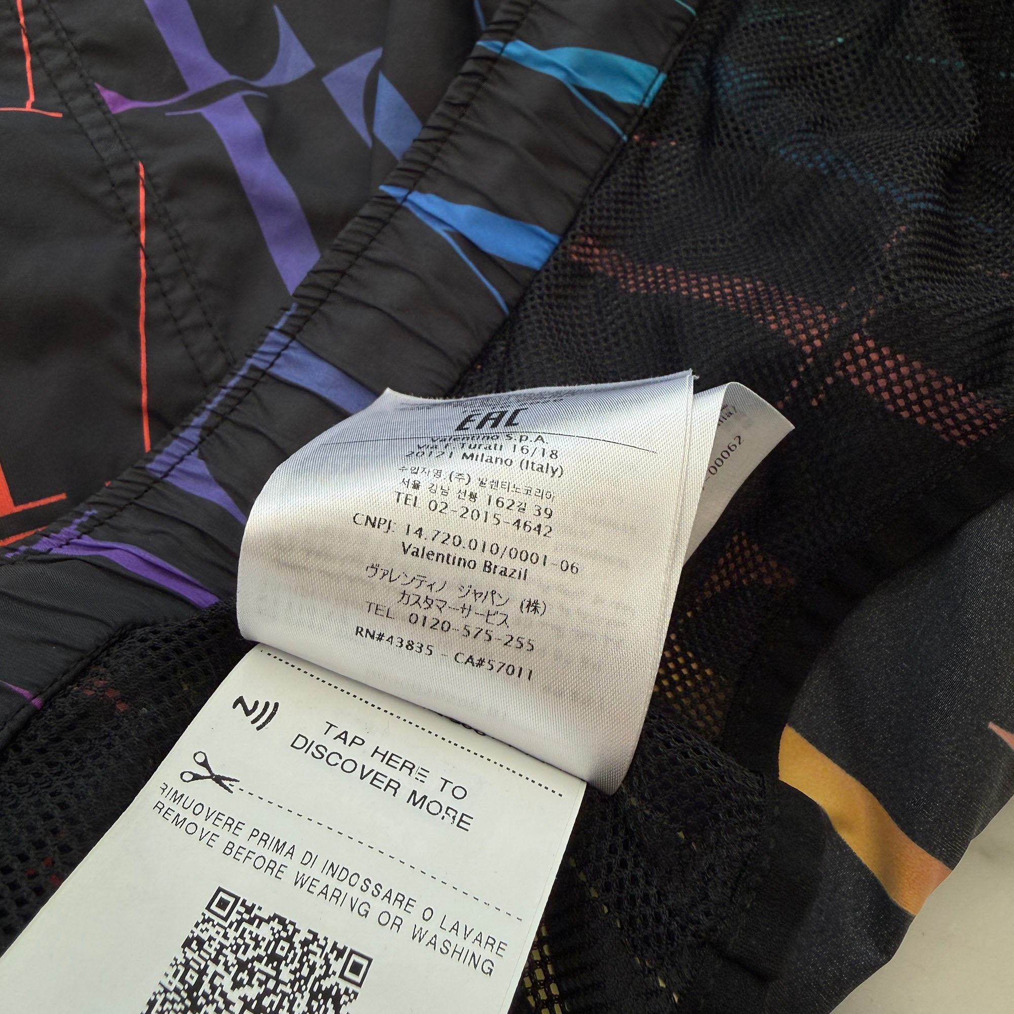 VALENTINO 2021SS VLTN TIMES Print Swim Shorts VV3UH0286G0 Size 48 ヴァレンティノ VLTNタイムズプリント スイムショーツ サイズ48