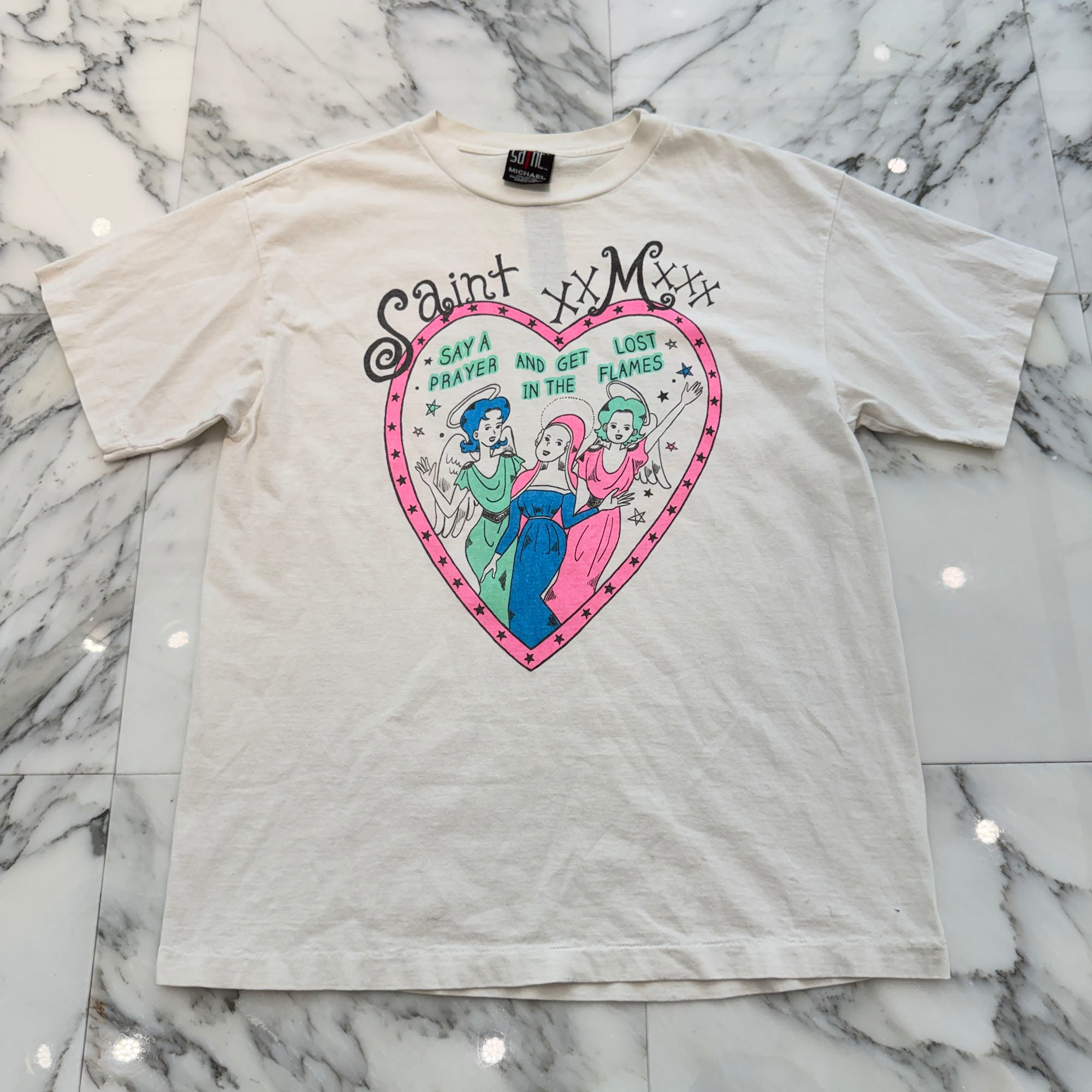 SAINT Mxxxxxx 2021AW "MARIA" S/S Tee SM-A21-0000-005 Size L セントマイケル "マリア" Tシャツ サイズL