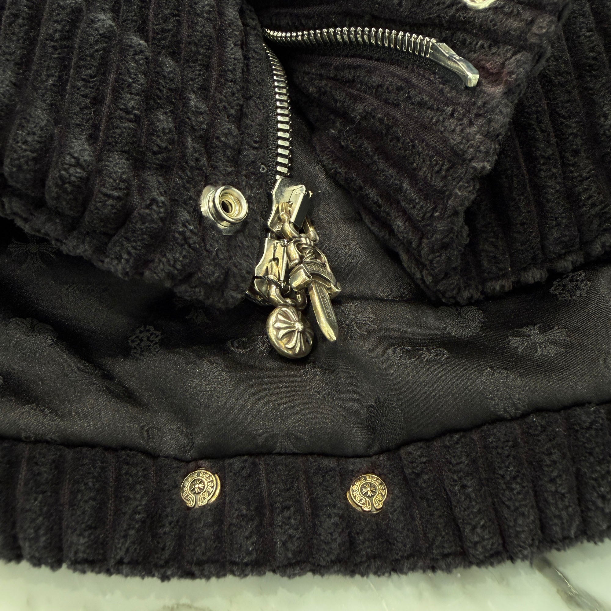 CHROME HEART × MATTY BOY Chomper Corduroy Puffer Jacket Size M クロムハーツ × マッティボーイ チョンパーコーデュロイ パファージャケット サイズM