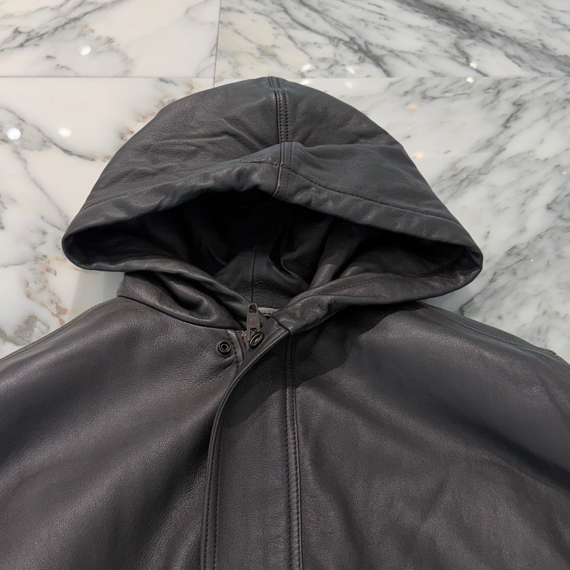 BALENCIAGA 2022AW Sporty B Leather Taxi Jacket 719225 TLS01 Size 44 バレンシアガ スポーティB レザー タクシー ジャケット サイズ44