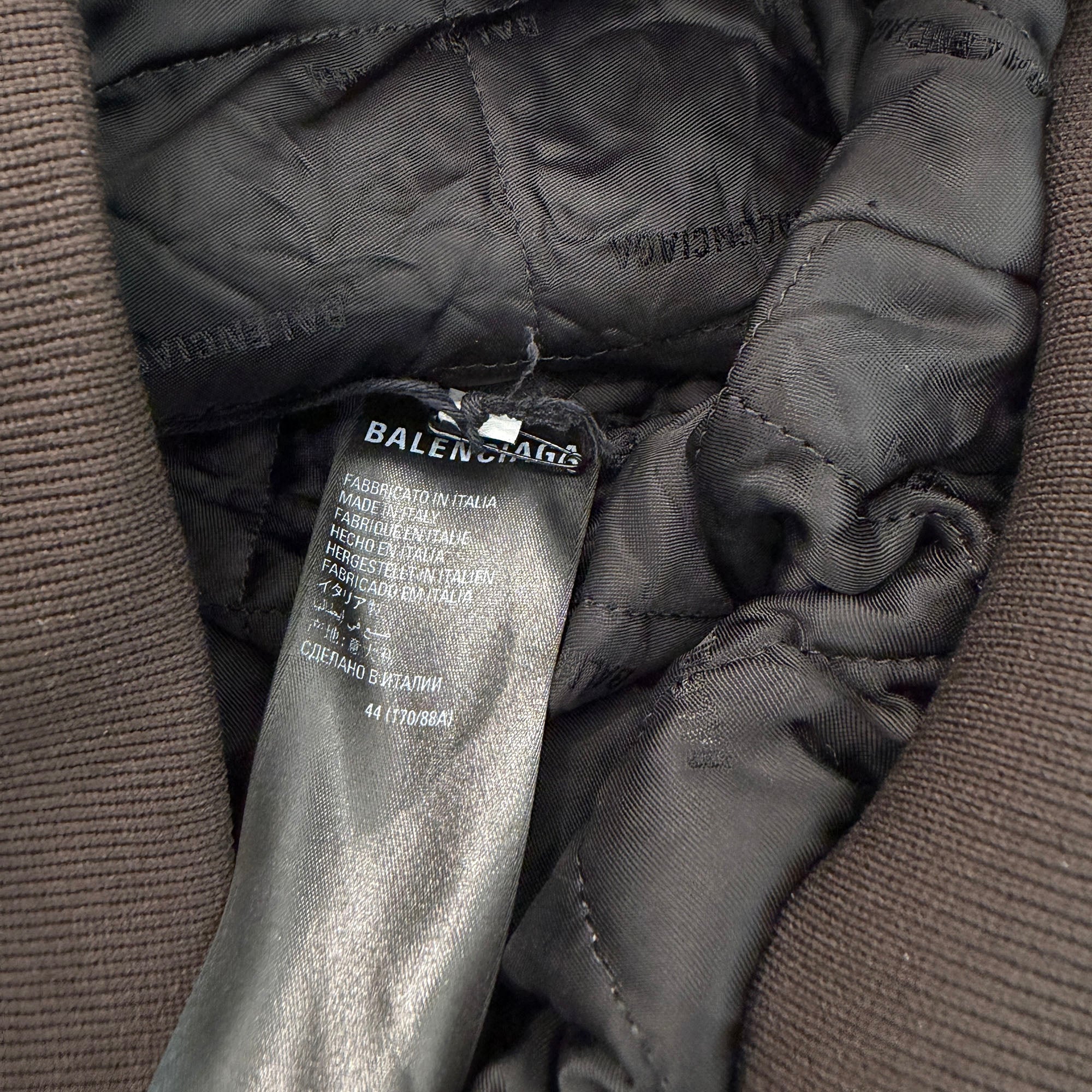 BALENCIAGA 2022AW Sporty B Leather Taxi Jacket 719225 TLS01 Size 44 バレンシアガ スポーティB レザー タクシー ジャケット サイズ44