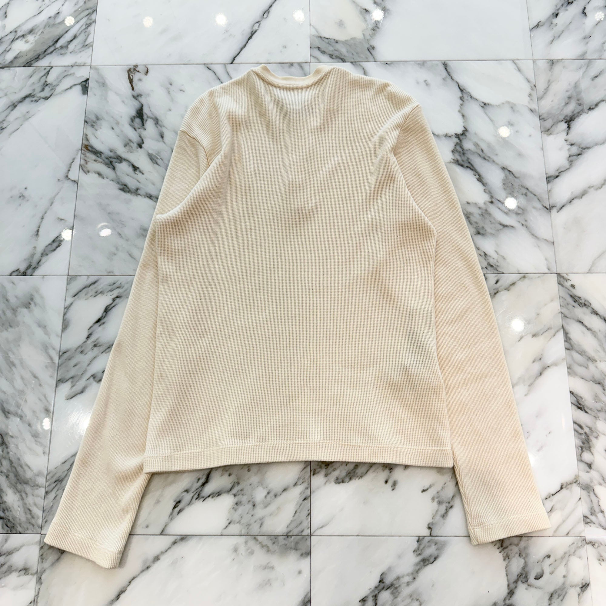 CHROME HEARTS Y NOT CH Embroidery Henry Neck Long Sleeve Tee Size M クロムハーツ ワイノット CH刺繍 ヘンリーネック ロングスリーブTシャツ サイズM