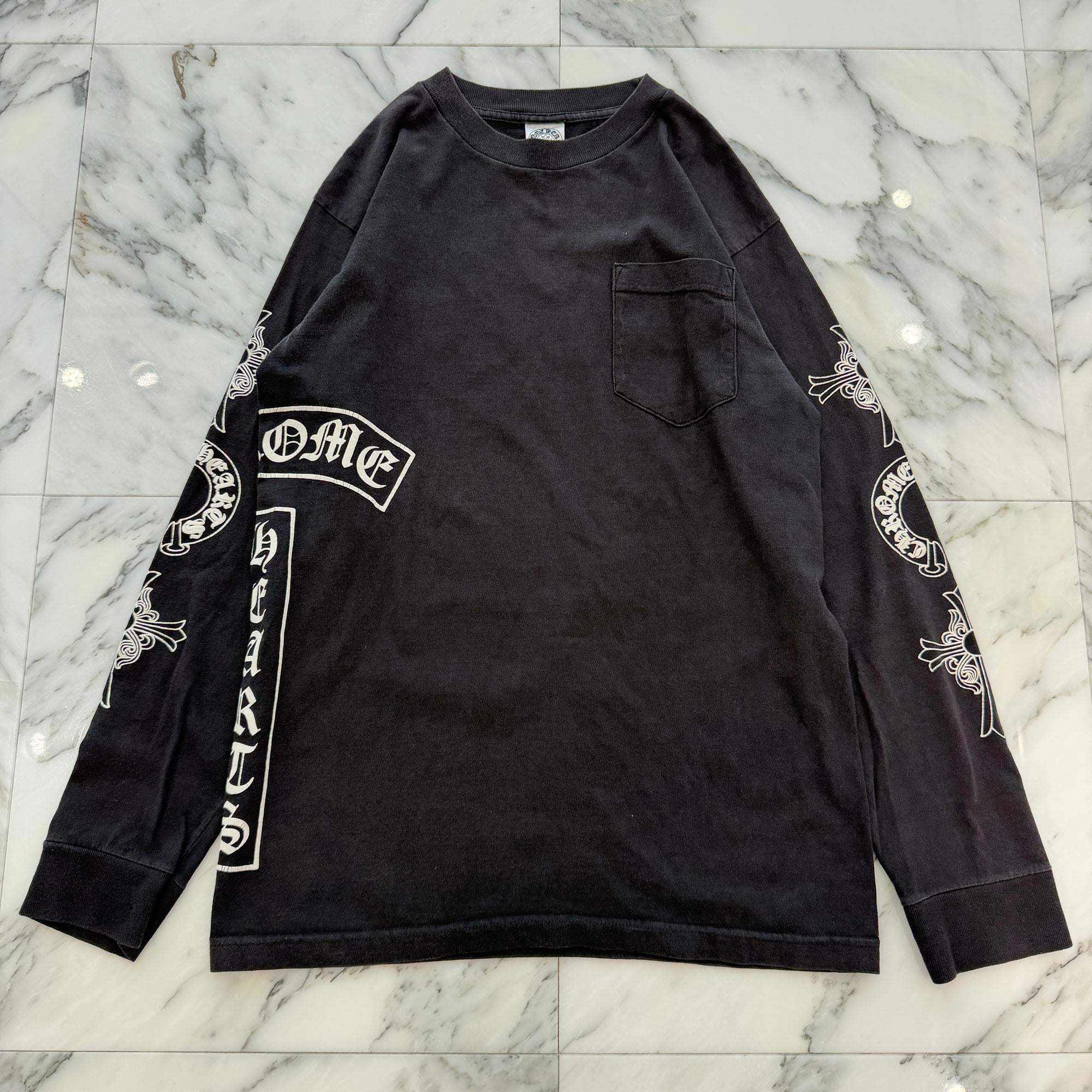 CHROME HEARTS Arm Multi Logo Long Sleeve Tee Size M クロムハーツ アームマルチロゴ ロングスリーブTシャツ サイズM