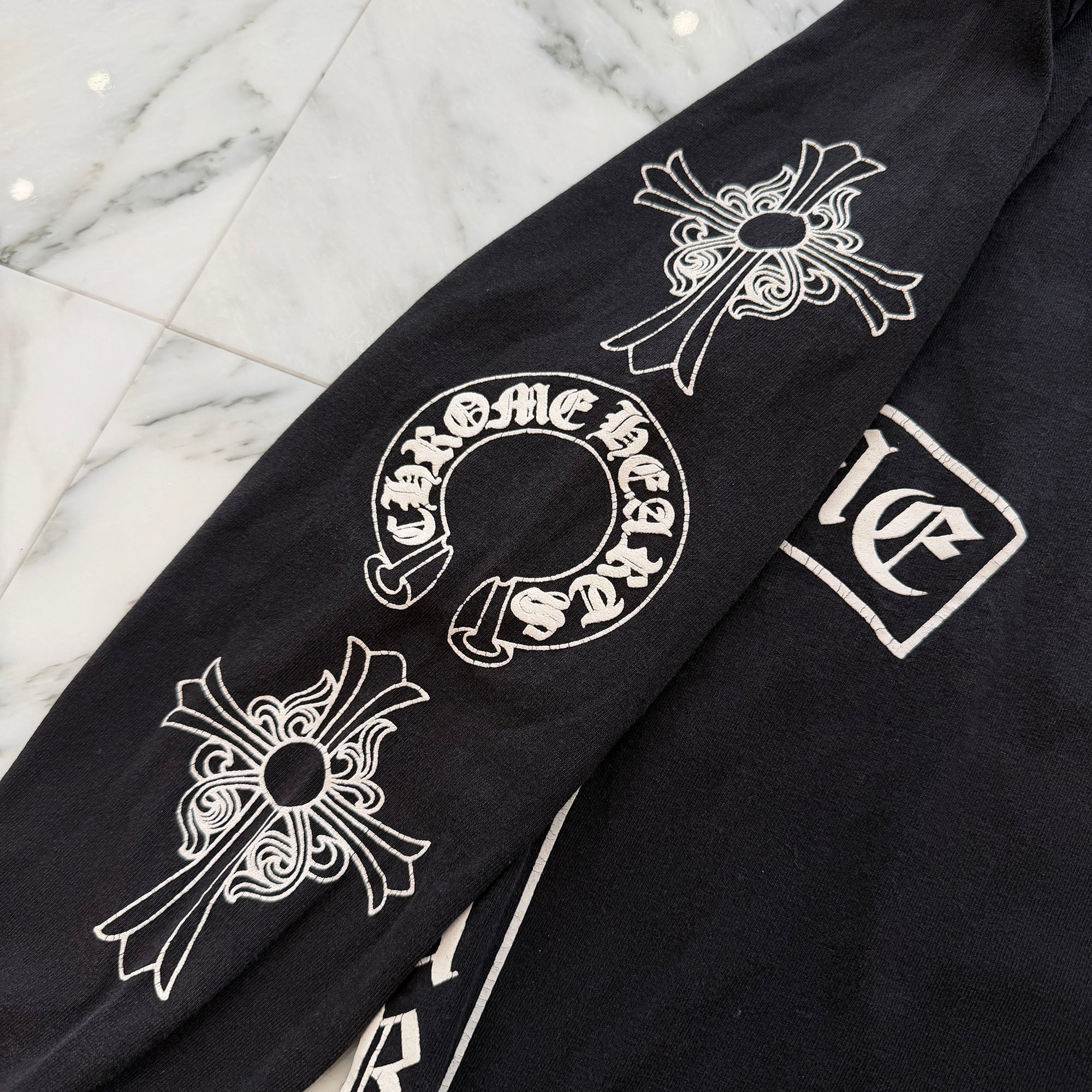 CHROME HEARTS Arm Multi Logo Long Sleeve Tee Size M クロムハーツ アームマルチロゴ ロングスリーブTシャツ サイズM