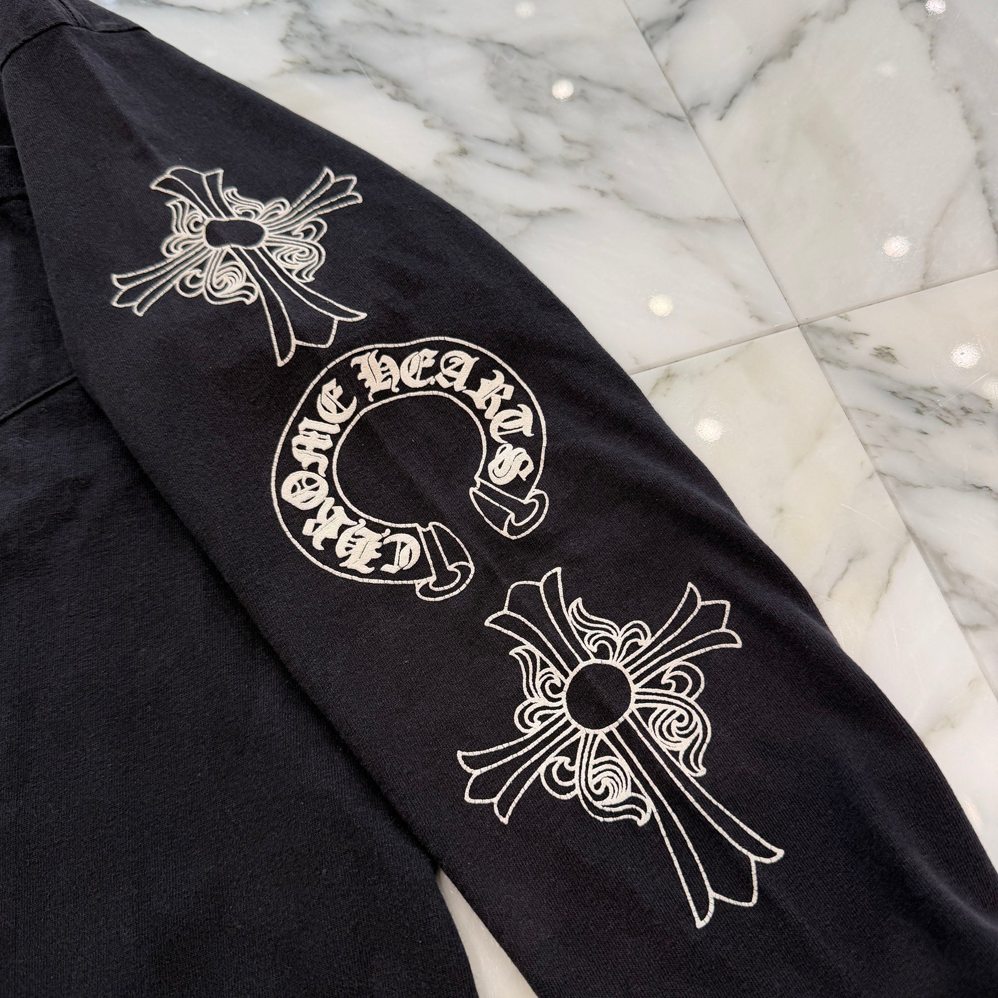 CHROME HEARTS Arm Multi Logo Long Sleeve Tee Size M クロムハーツ アームマルチロゴ ロングスリーブTシャツ サイズM