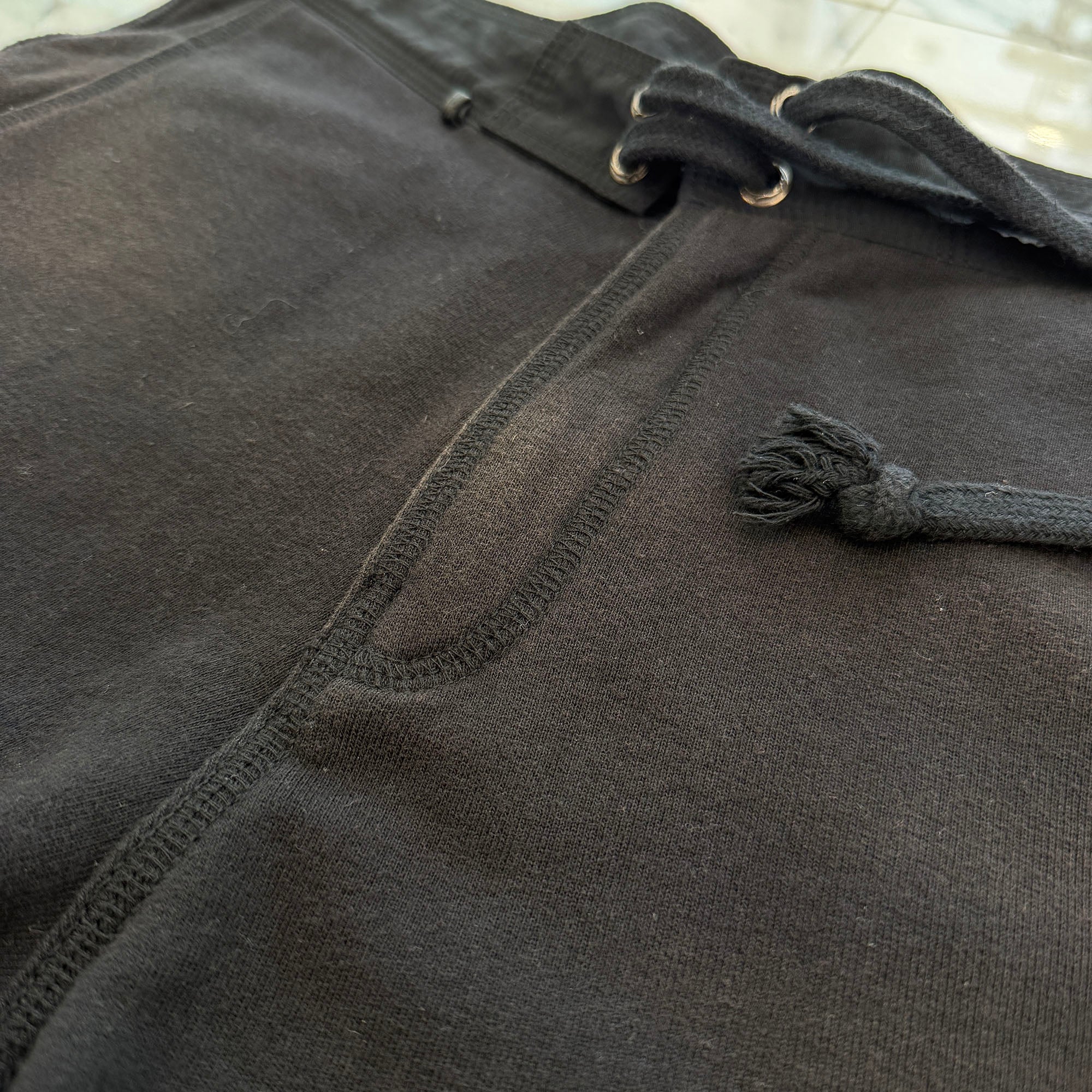 CHROME HEARTS 1 Cross Leather Patch Sweat Shorts Size M クロムハーツ 1クロス レザーパッチ スウェット ショーツ サイズM