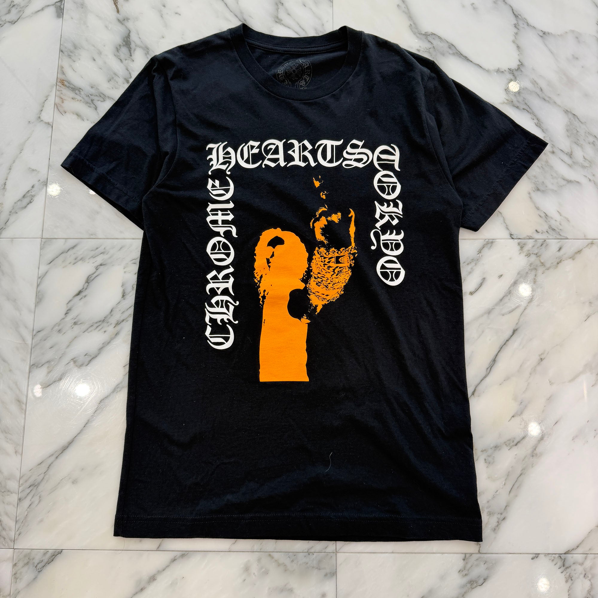 CHROME HEARTS Tokyo Limited AOYAMA 20th Anniversary Back Scroll Tee Size S クロムハーツ 東京限定 青山 20周年記念 バックスクロール Tシャツ サイズS