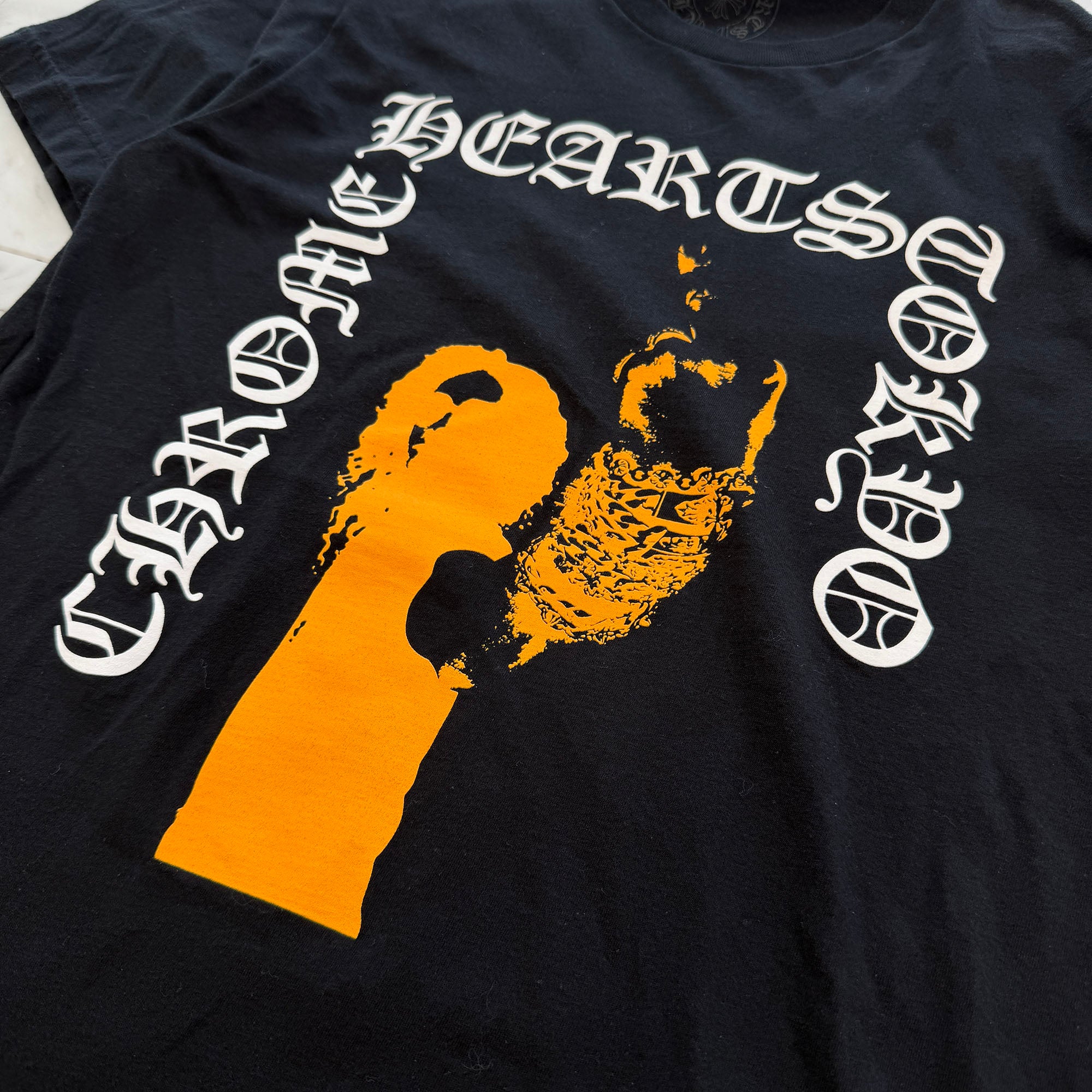 CHROME HEARTS Tokyo Limited AOYAMA 20th Anniversary Back Scroll Tee Size S クロムハーツ 東京限定 青山 20周年記念 バックスクロール Tシャツ サイズS