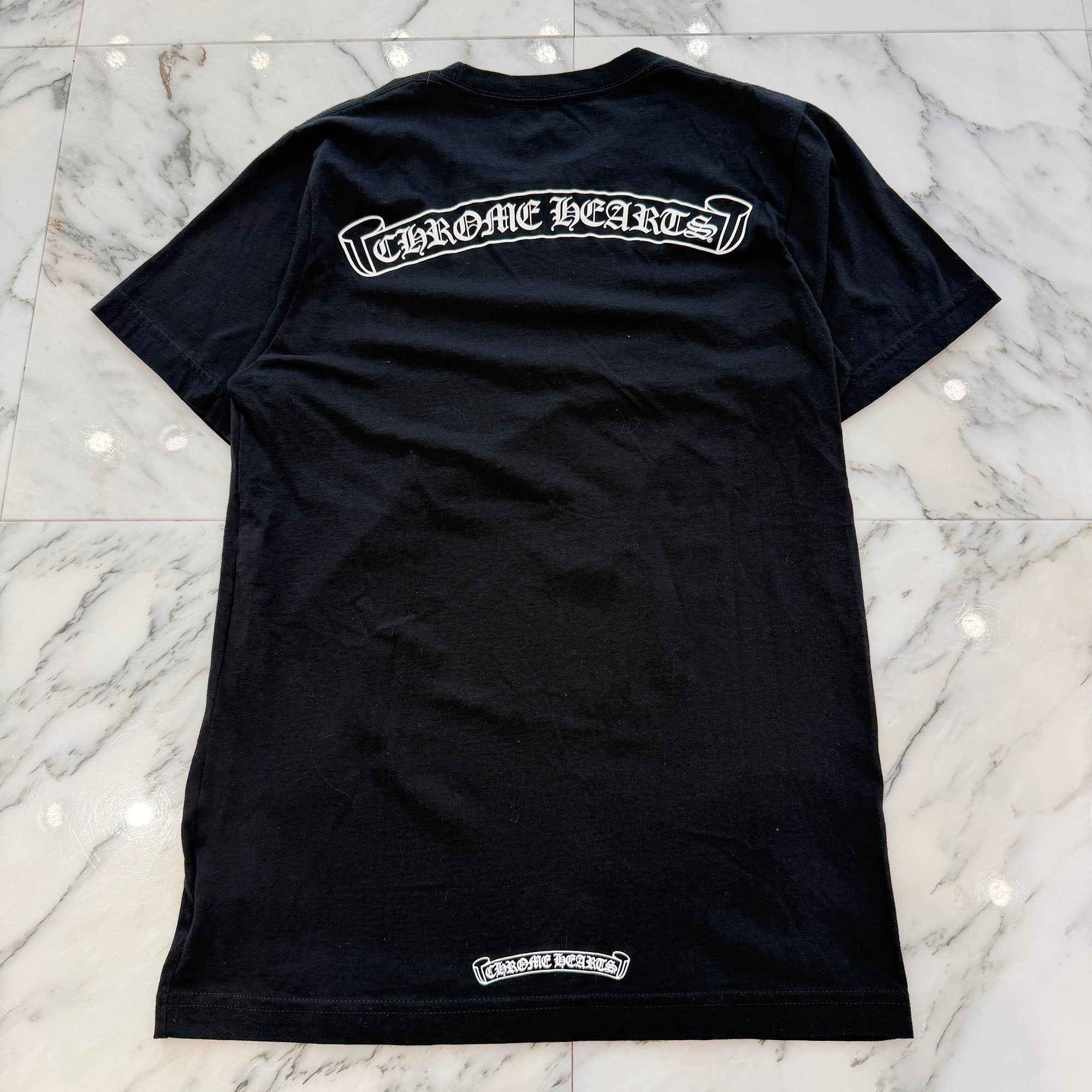 CHROME HEARTS Tokyo Limited AOYAMA 20th Anniversary Back Scroll Tee Size S クロムハーツ 東京限定 青山 20周年記念 バックスクロール Tシャツ サイズS