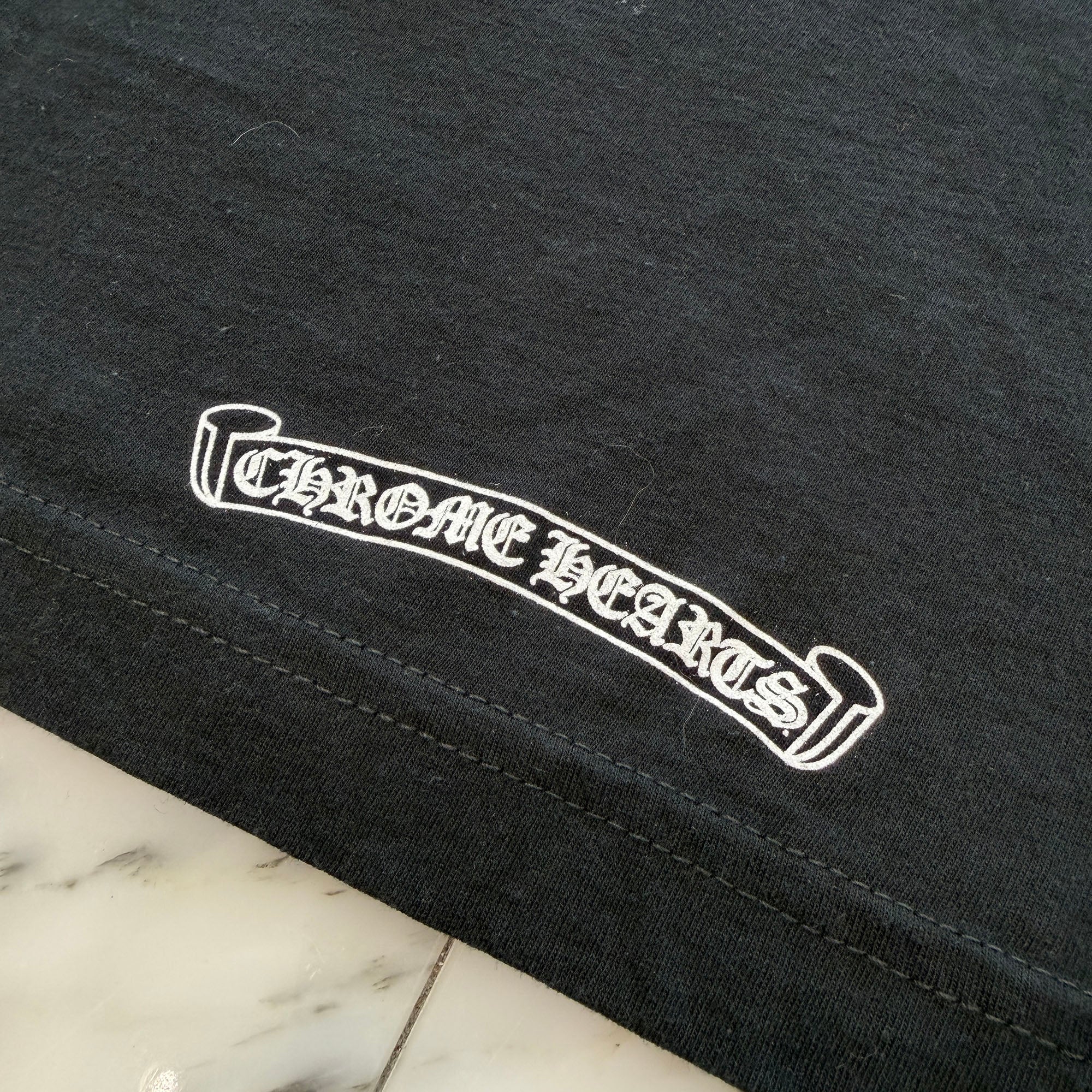 CHROME HEARTS Tokyo Limited AOYAMA 20th Anniversary Back Scroll Tee Size S クロムハーツ 東京限定 青山 20周年記念 バックスクロール Tシャツ サイズS