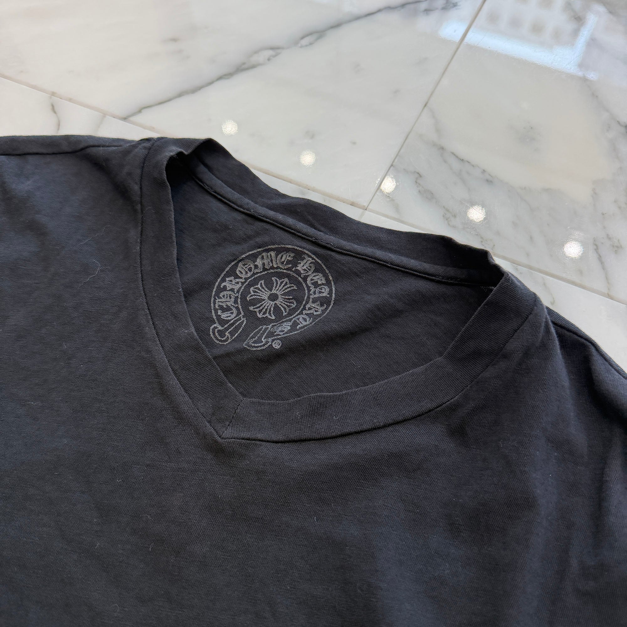 CHROME HEARTS CH Plus Print V Neck Tee Size M クロムハーツ CH