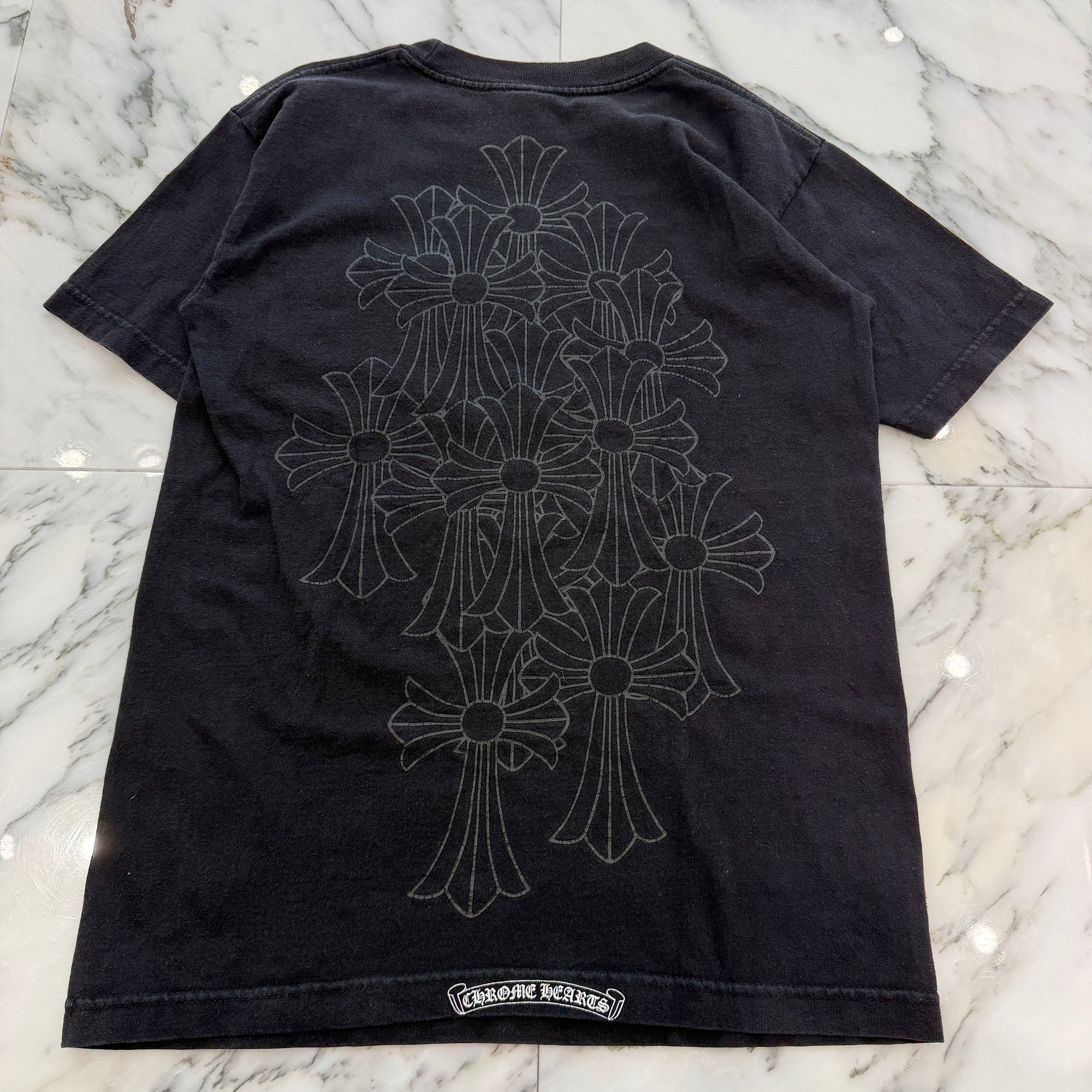 CHROME HEARTS Back Cemetery Cross Vine Dagger Print Tee Size S クロムハーツ バックセメタリークロス ヴァインダガープリント Tシャツ サイズS