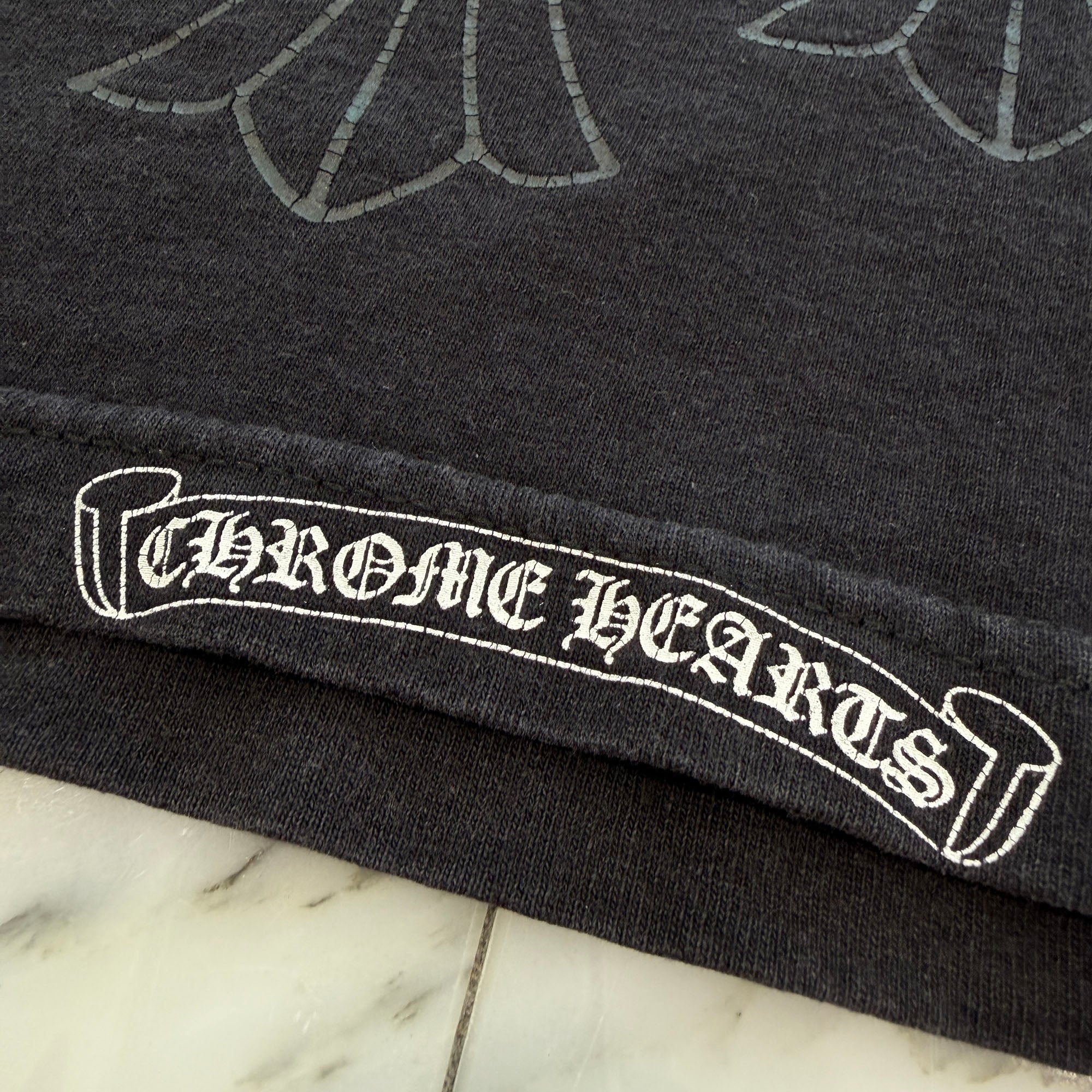 CHROME HEARTS Back Cemetery Cross Vine Dagger Print Tee Size S クロムハーツ バックセメタリークロス ヴァインダガープリント Tシャツ サイズS