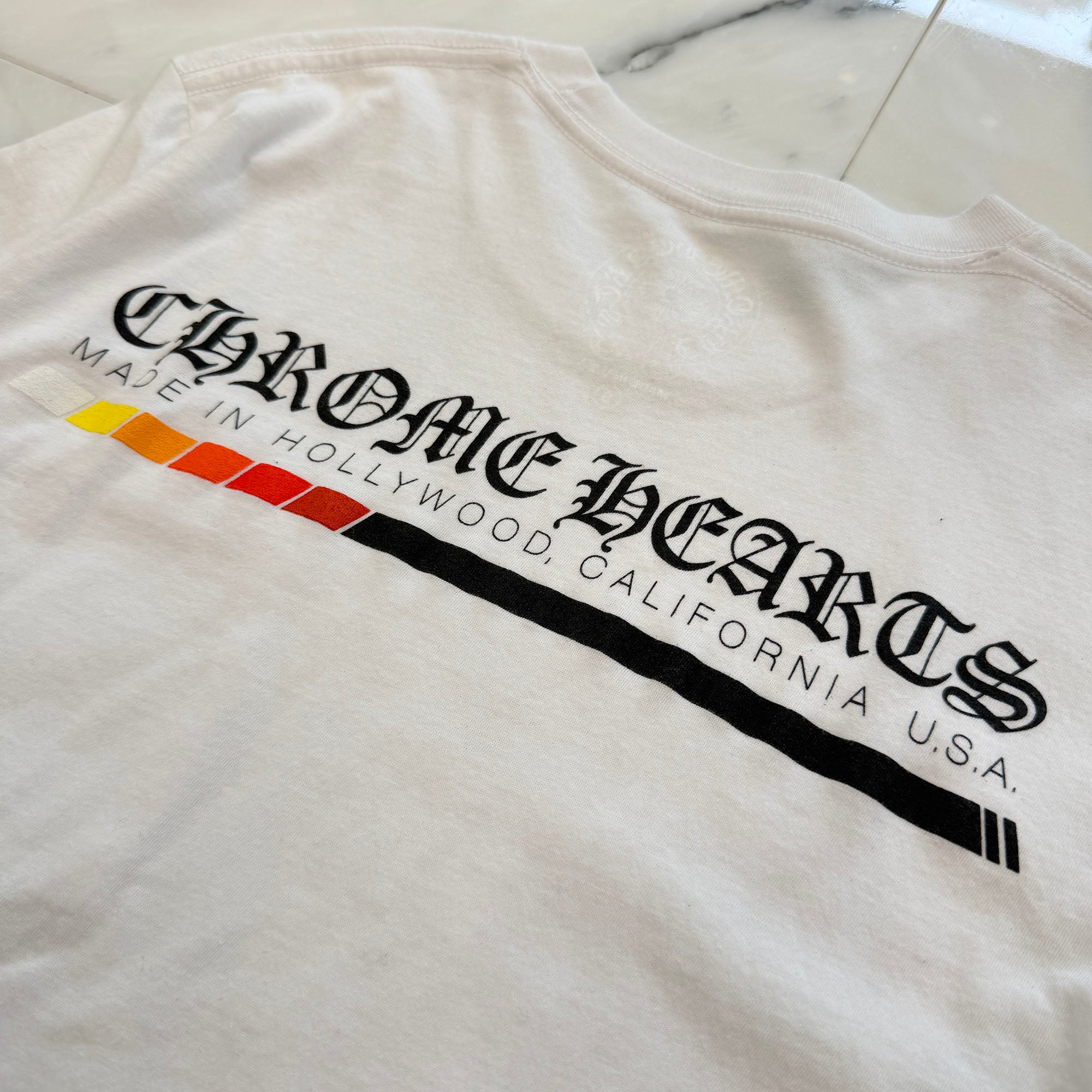 CHROME HEARTS Neon Bar Logo Tee Size S クロムハーツ ネオンバー ロゴ Tシャツ サイズS