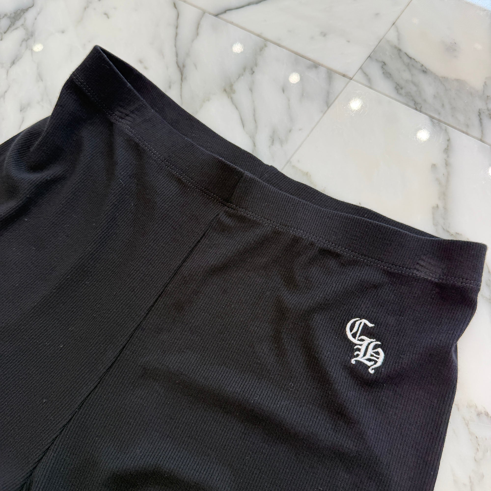 CHROME HEARTS Y NOT CH Logo Embroidery Thermal Shorts Size S クロムハーツ ワイノット CHロゴ刺繍 サーマルショーツ サイズS