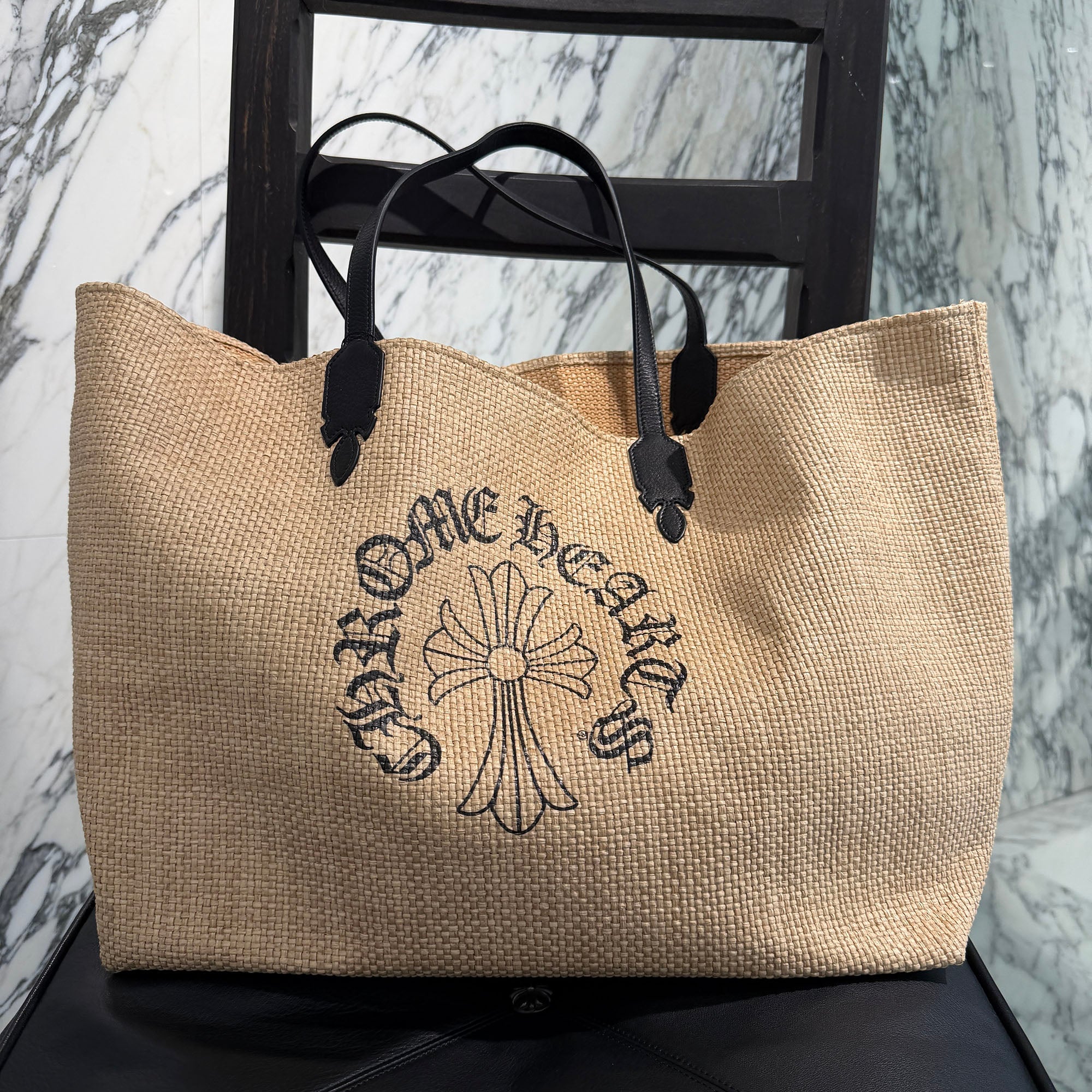 CHROME HEARTS クロムハーツ CH Cross Print Large Beaches Bag CHクロスプリント ラージビーチトートバッグ CHROME HEARTS CH Cross Print Large Beaches Bag クロムハーツ CH
