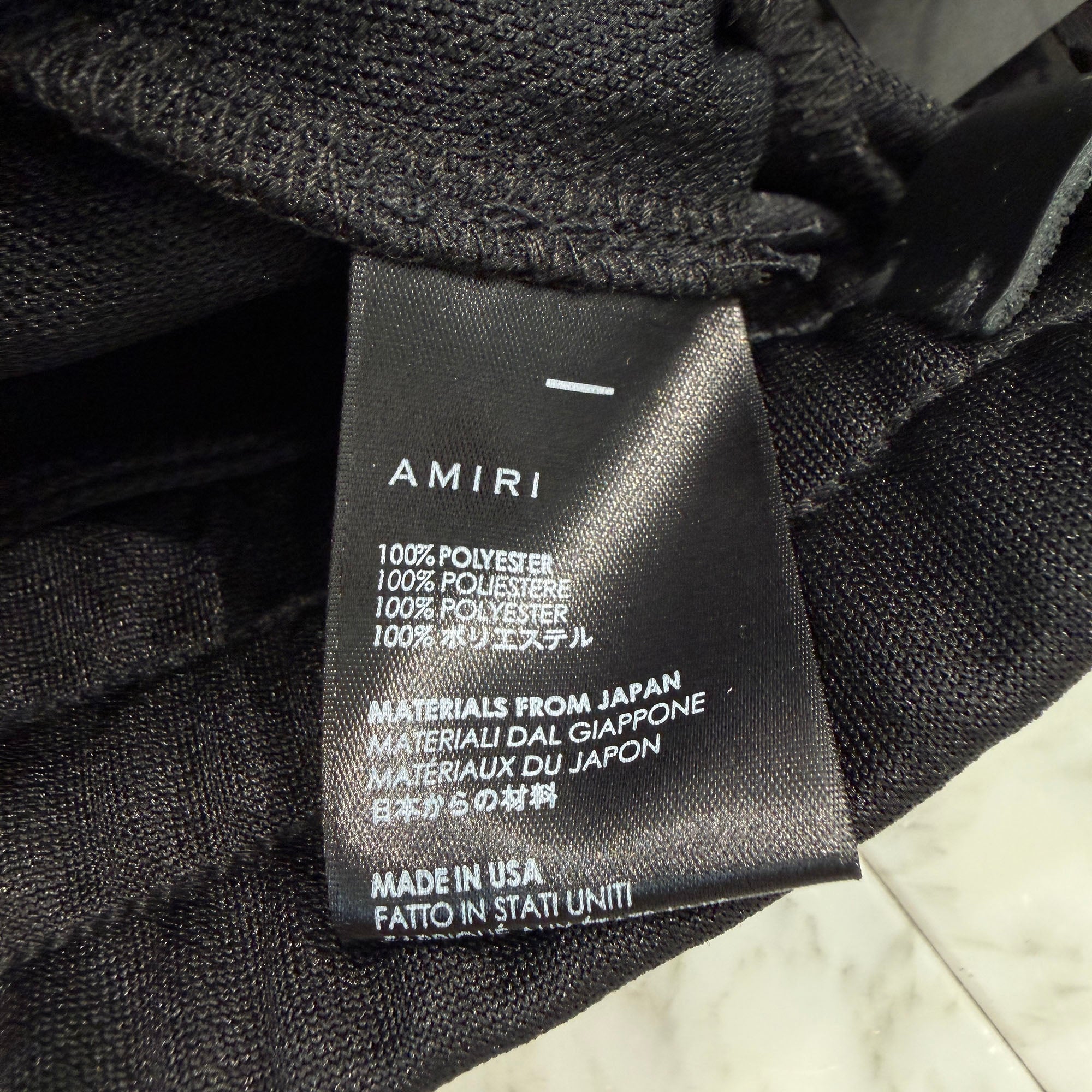 AMIRI Dragon Pattern Embroidered Striped Outseam Jogging Pants F9M09113PLTAR Size L アミリ ドラゴン柄刺繍ストライプアウトシームジョギングパンツ サイズL