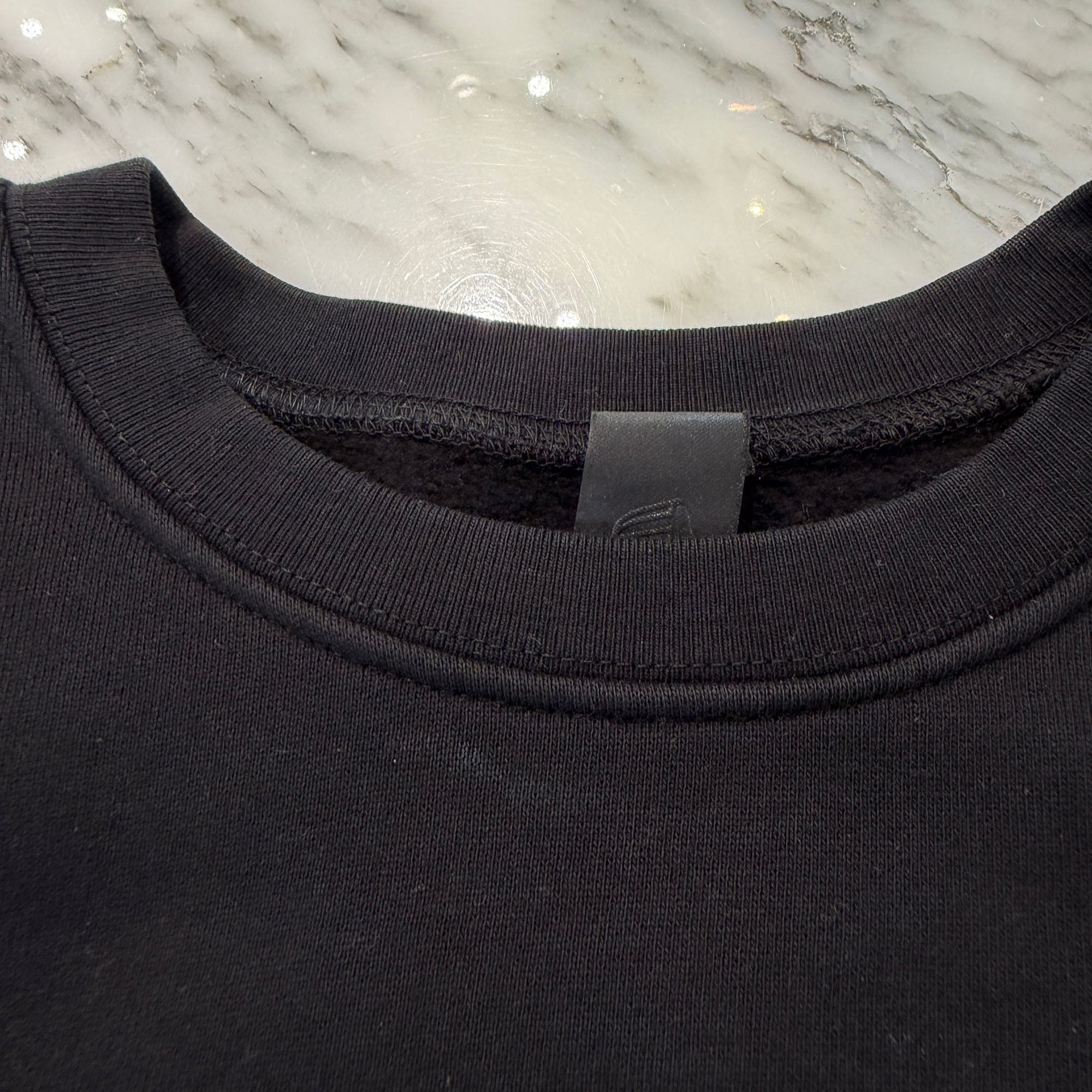 CHROME HEARTS Y NOT Multi Leather Cross Patch Sweatshirt Size XS クロムハーツ ワイノット マルチレザークロスパッチ スウェットシャツ サイズXS