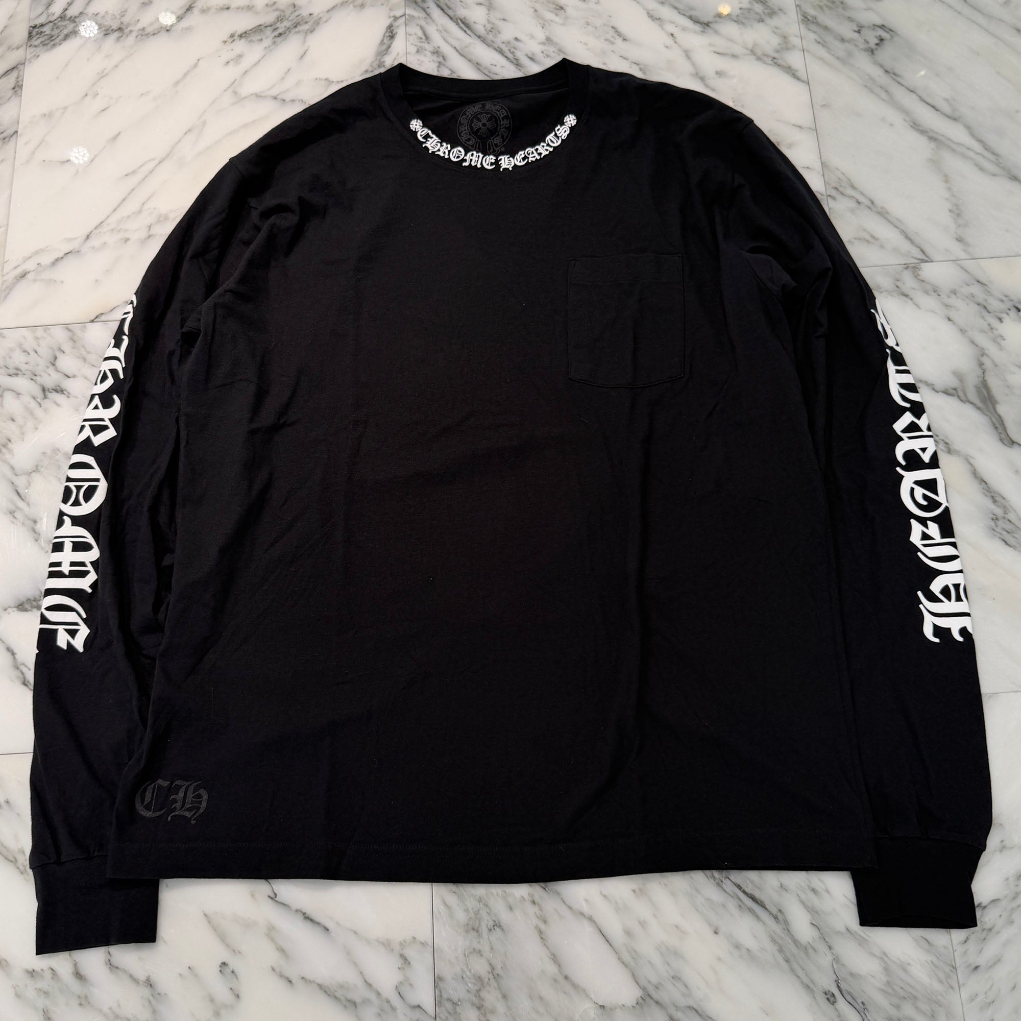 CHROME HEARTS Neck Logo Long Sleeve Tee Size XL クロムハーツ ネックロゴ ロングスリーブTシャツ サイズXL