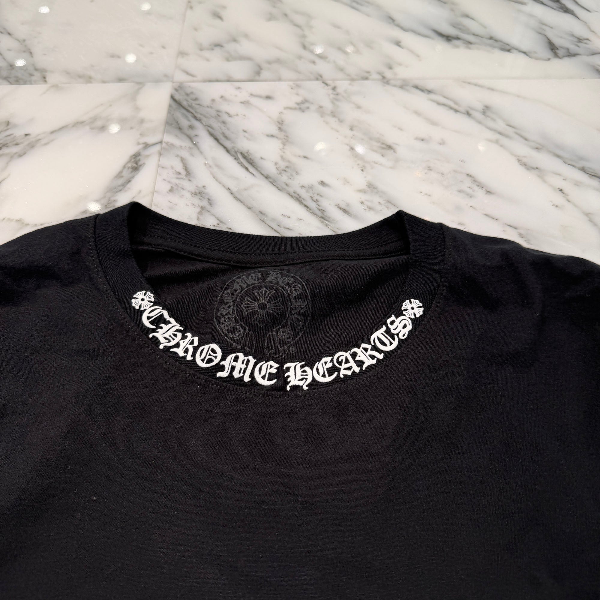 CHROME HEARTS Neck Logo Long Sleeve Tee Size XL クロムハーツ ネックロゴ ロングスリーブTシャツ サイズXL