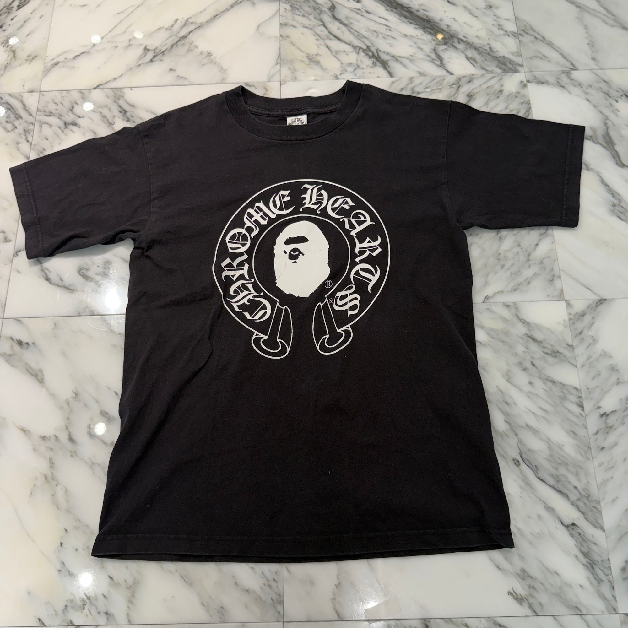 CHROME HEARTS × A BATHING APE Baby Milo Horseshoe Tee Size M クロムハーツ × アベイシングエイプ ベイビーマイロ ホースシュー Tシャツ サイズM
