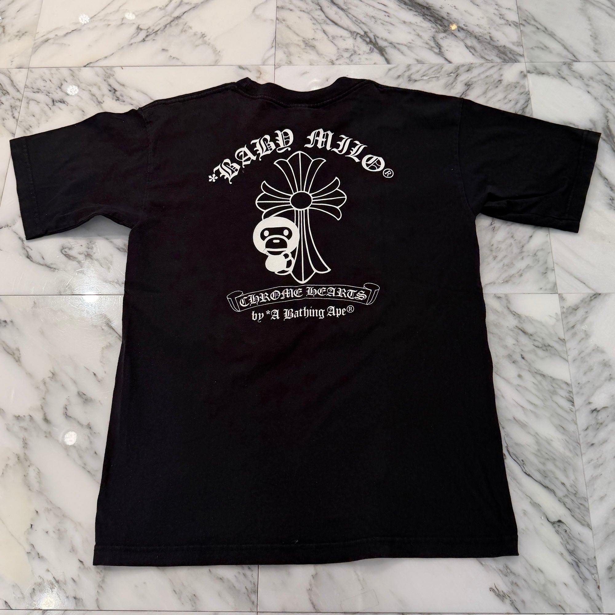 CHROME HEARTS × A BATHING APE Baby Milo Horseshoe Tee Size M クロムハーツ × アベイシングエイプ ベイビーマイロ ホースシュー Tシャツ サイズM
