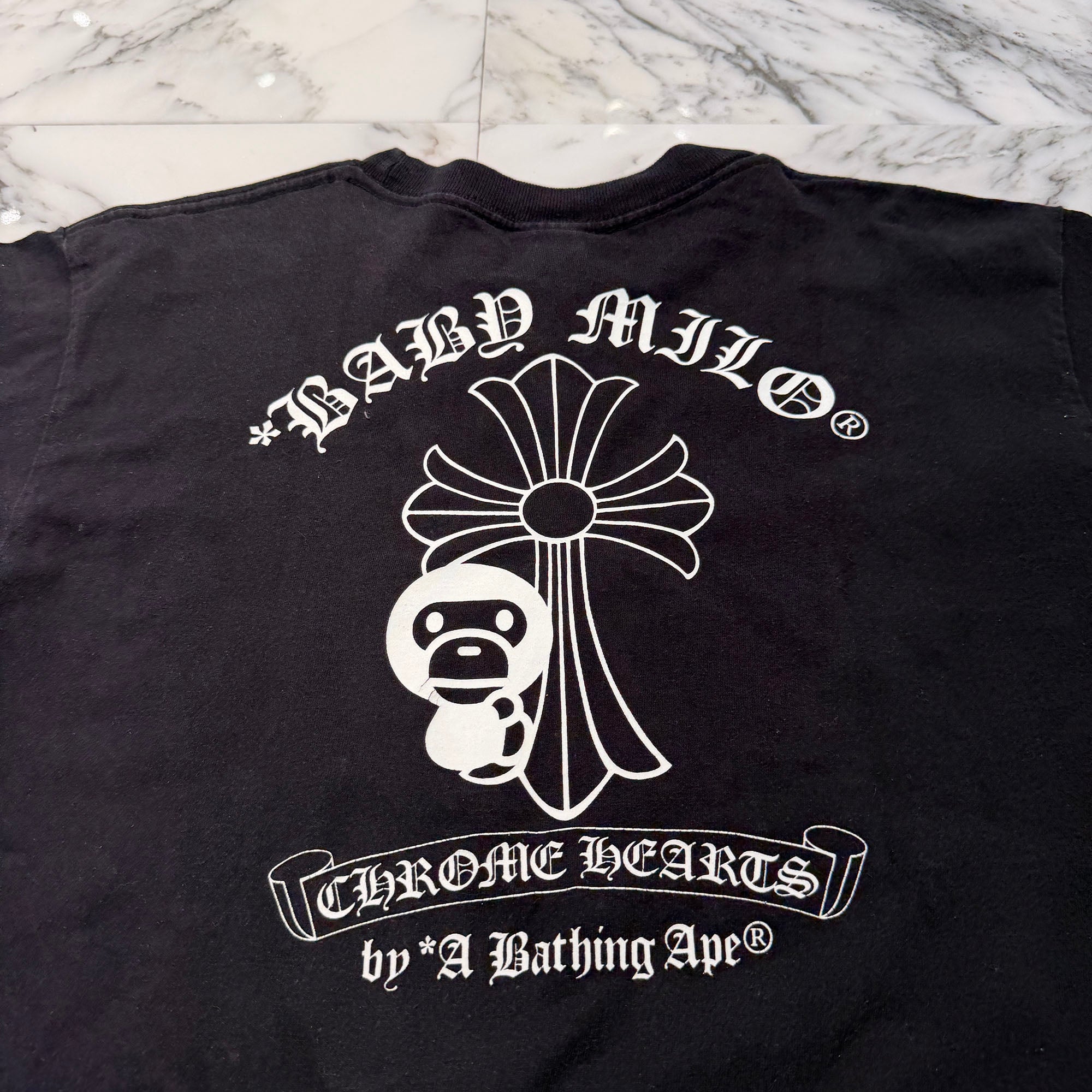 CHROME HEARTS × A BATHING APE Baby Milo Horseshoe Tee Size M クロムハーツ × アベイシングエイプ ベイビーマイロ ホースシュー Tシャツ サイズM