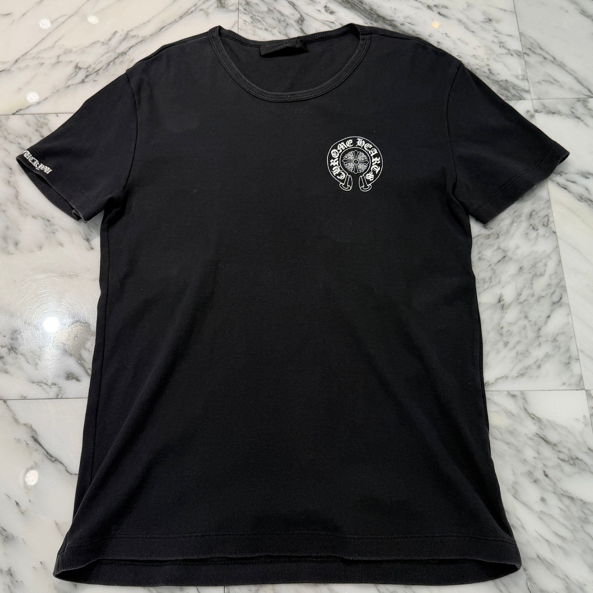 CHROME HEARTS Horseshoe Back Cemetery Cross Print Tee Size L クロムハーツ ホースシュー バックセメタリークロスプリント Tシャツ サイズL