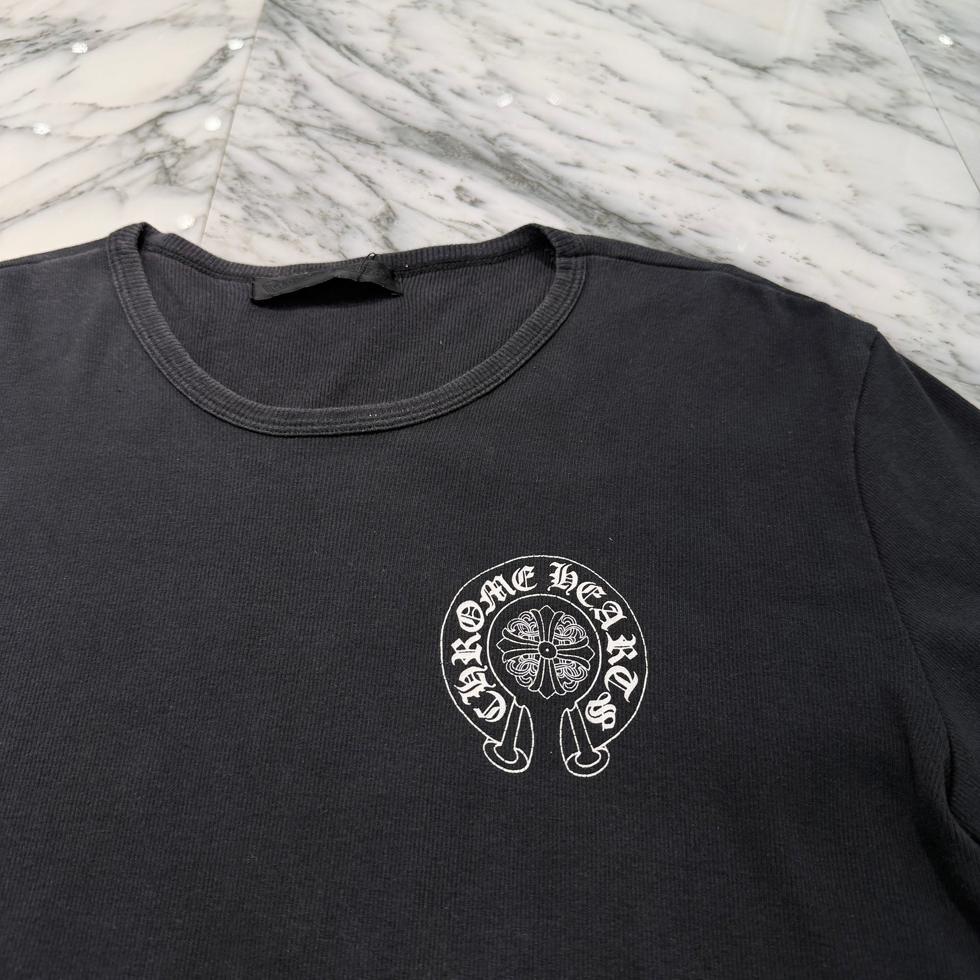 CHROME HEARTS Horseshoe Back Cemetery Cross Print Tee Size L クロムハーツ ホースシュー バックセメタリークロスプリント Tシャツ サイズL