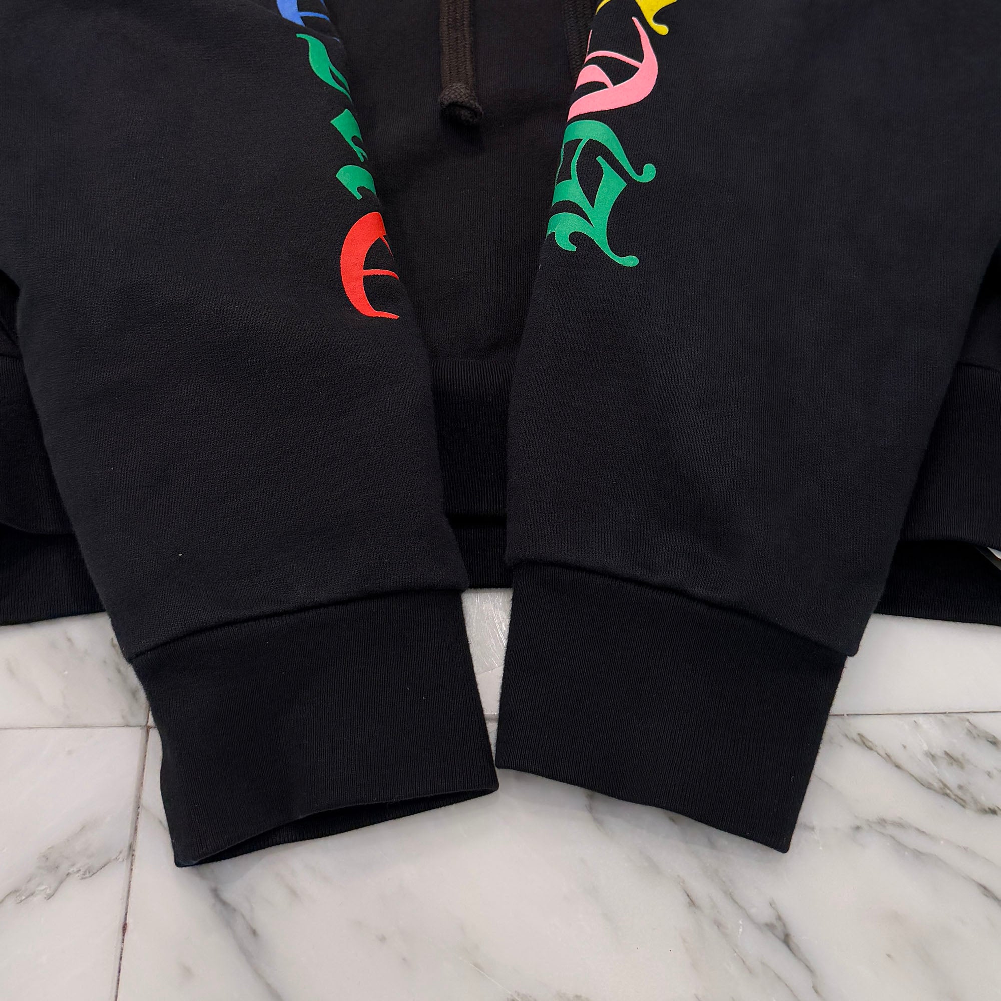 CHROME HEARTS 2021SS MLTCOL CEM CRS Pullover Hoodie Size L クロムハーツ マルチカラー セメタリークロス プルオーバー フーディ サイズL