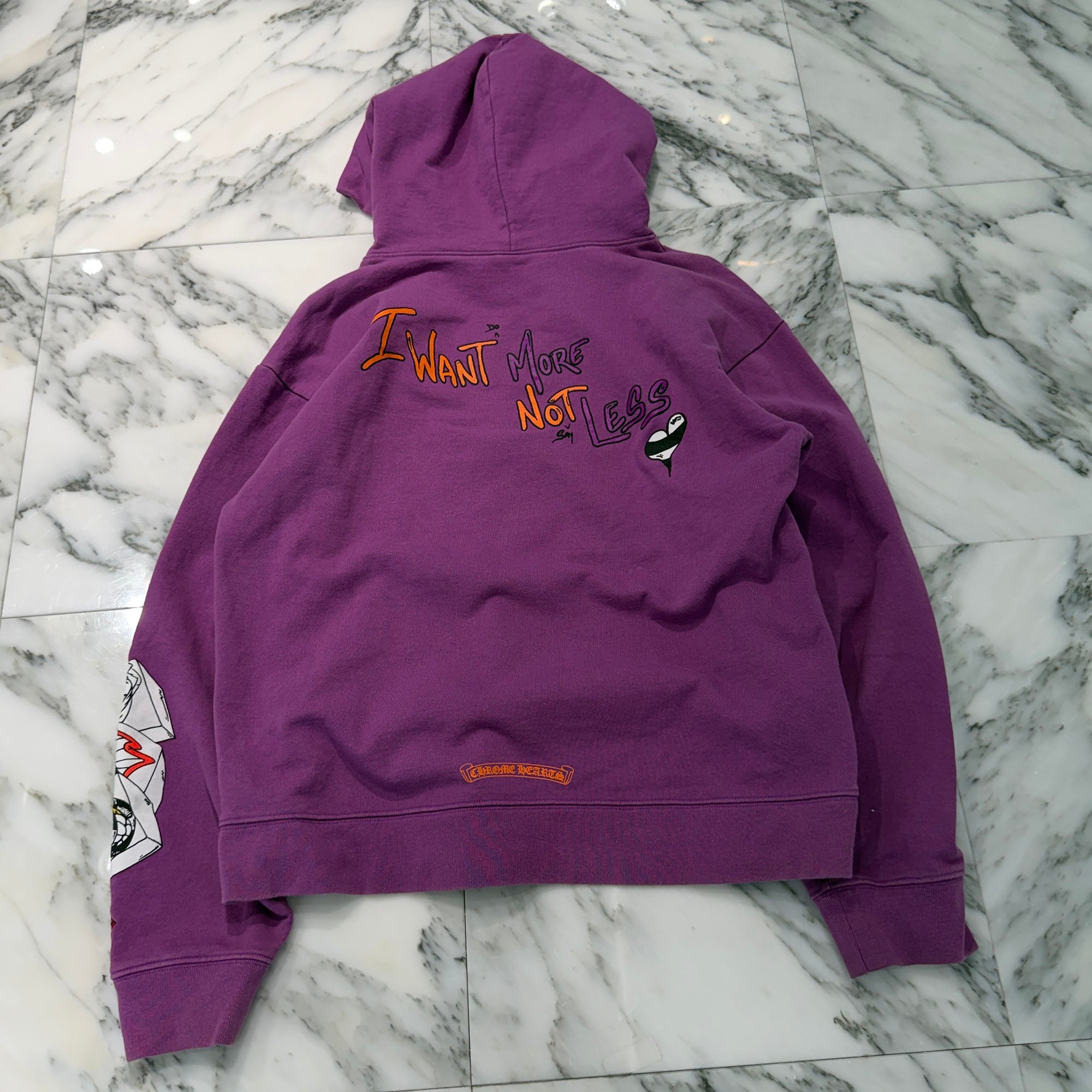 CHROME HEARTS × MATTY BOY 2024AW "I WANT MORE NOT LESS" Pullover Hoodie Size L クロムハーツ × マッティボーイ "アイウォントレス" プルオーバーフーディ サイズL