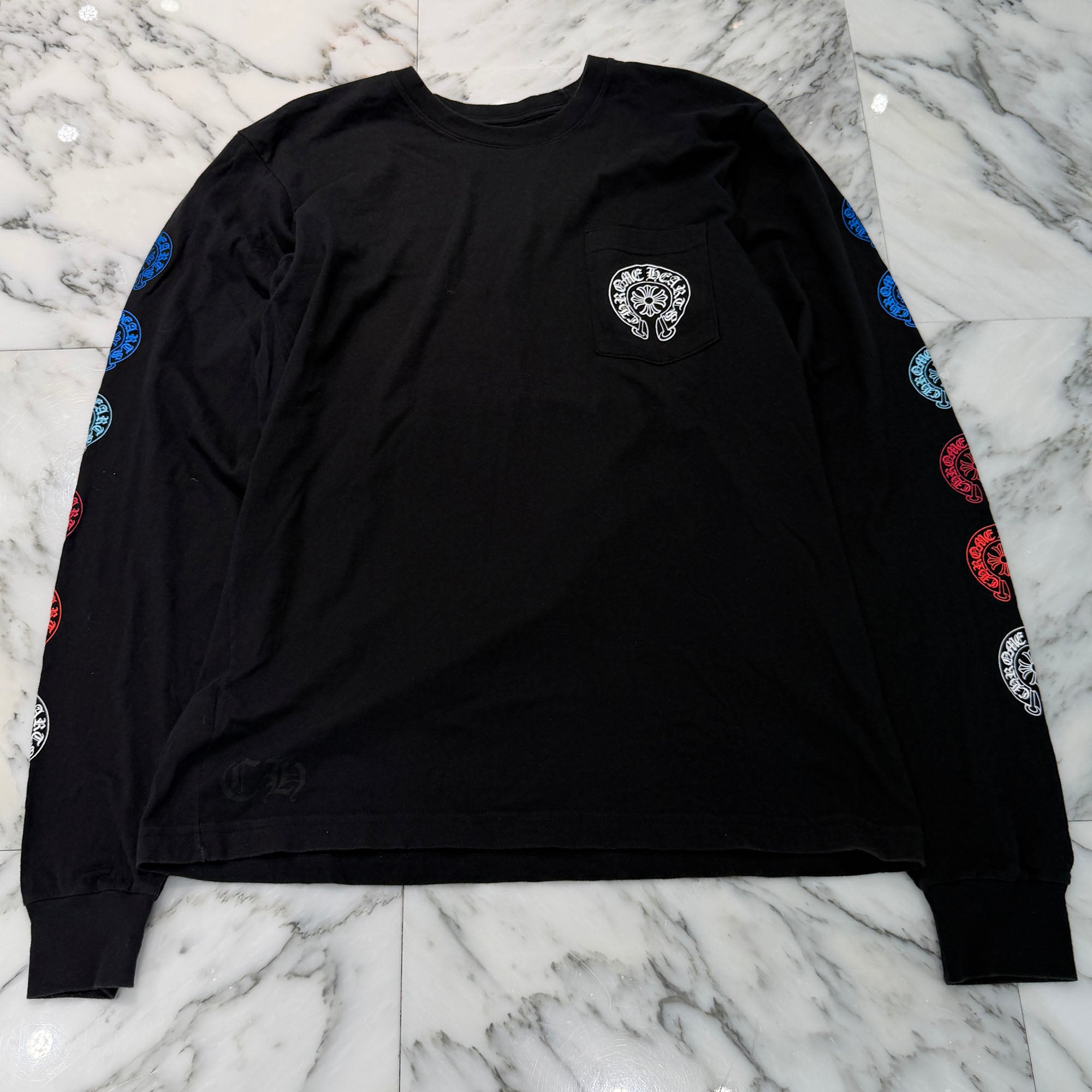 CHROME HEARTS 2022SS Multi Color Horseshoe Long Sleeve Tee Size L クロムハーツ マルチカラーホースシュー ロングスリーブＴシャツ サイズL