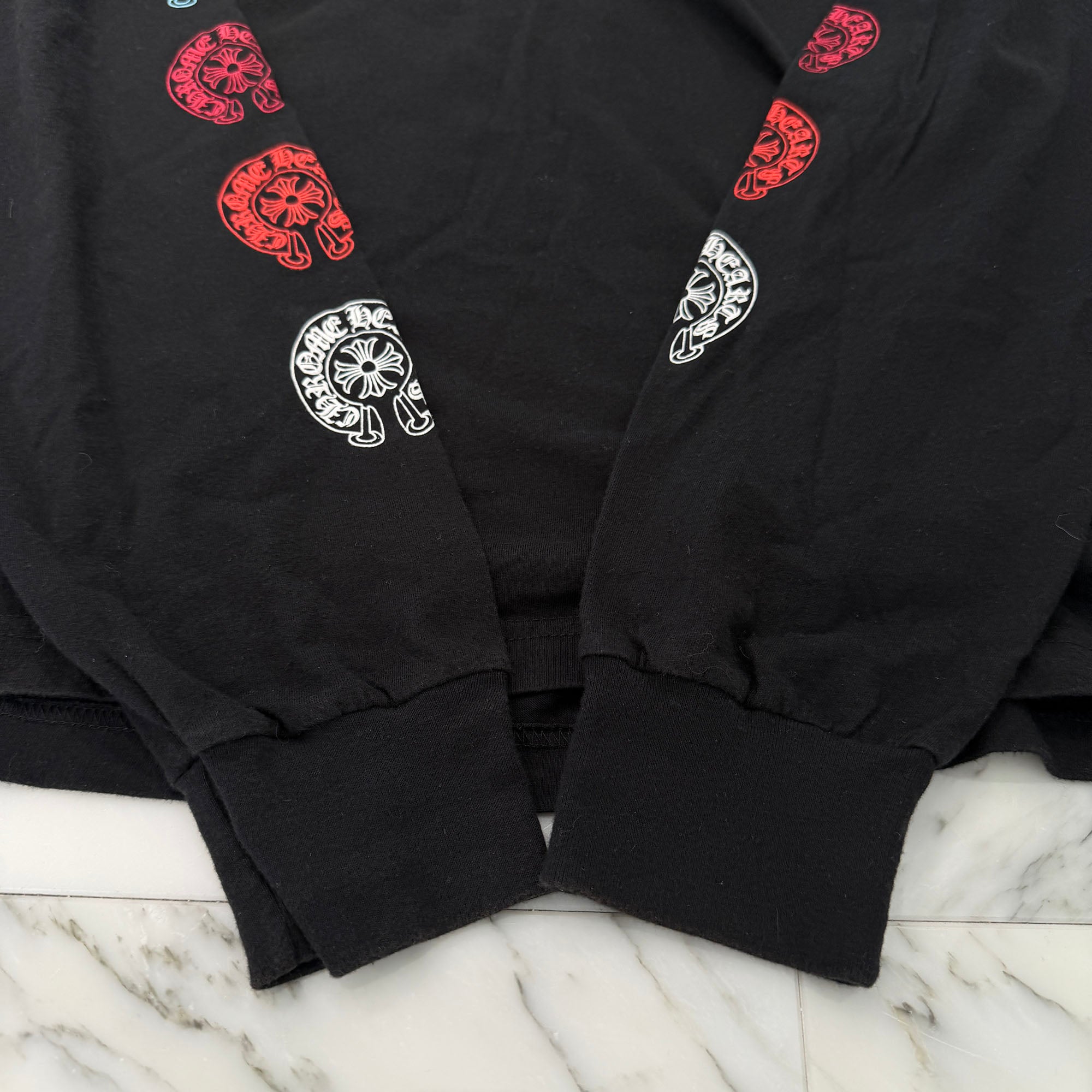 CHROME HEARTS 2022SS Multi Color Horseshoe Long Sleeve Tee Size L クロムハーツ マルチカラーホースシュー ロングスリーブＴシャツ サイズL