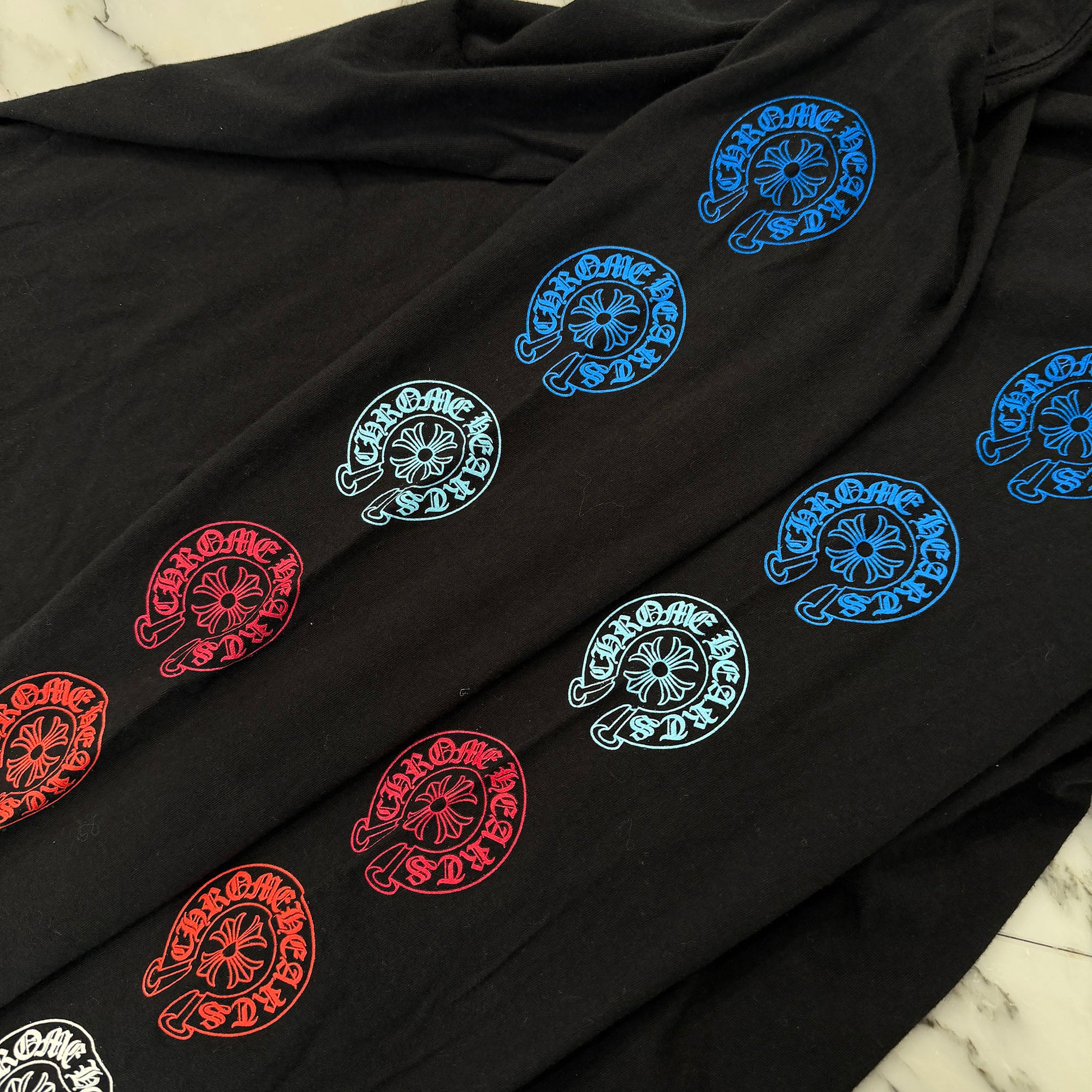 CHROME HEARTS 2022SS Multi Color Horseshoe Long Sleeve Tee Size L クロムハーツ マルチカラーホースシュー ロングスリーブＴシャツ サイズL