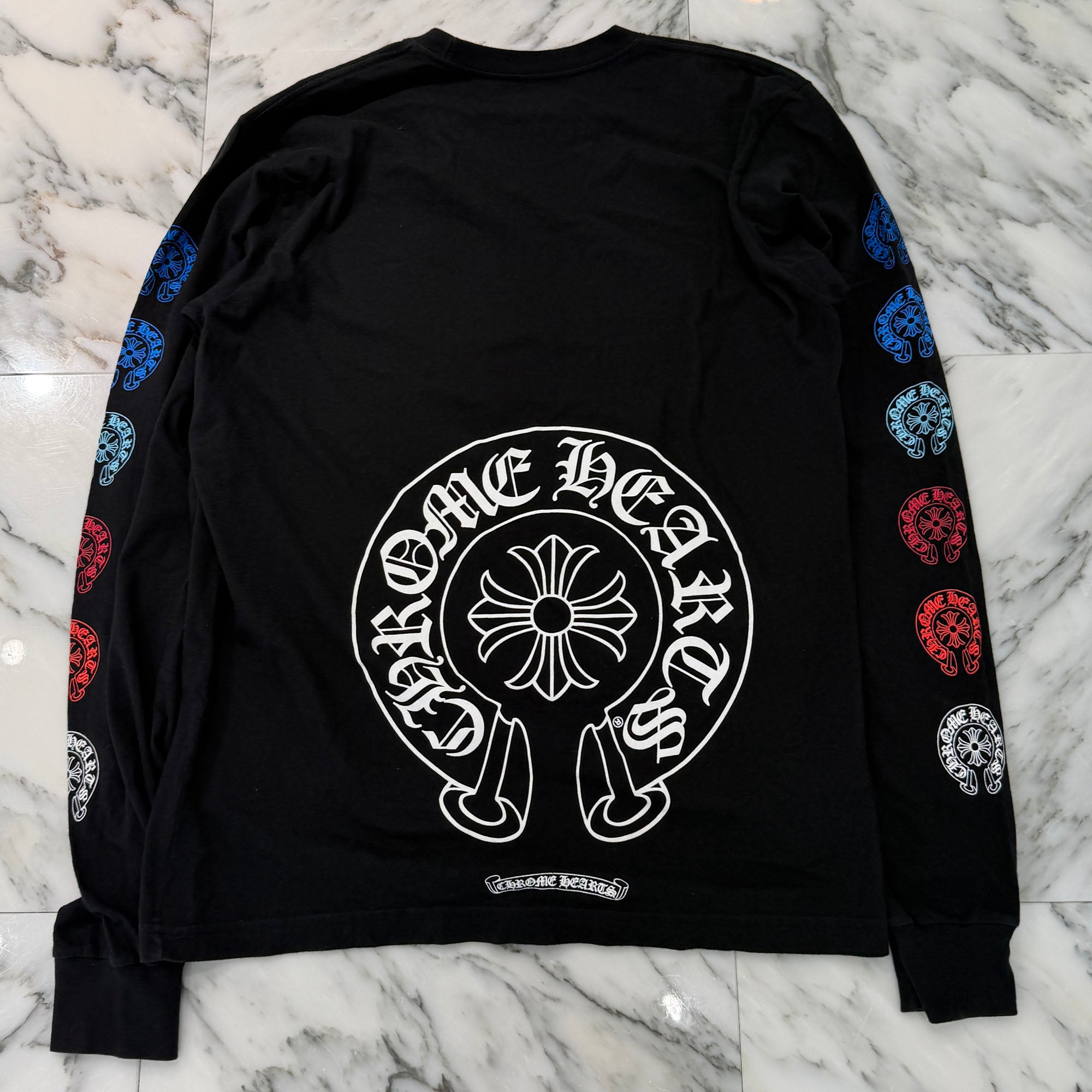 CHROME HEARTS 2022SS Multi Color Horseshoe Long Sleeve Tee Size L クロムハーツ マルチカラーホースシュー ロングスリーブＴシャツ サイズL