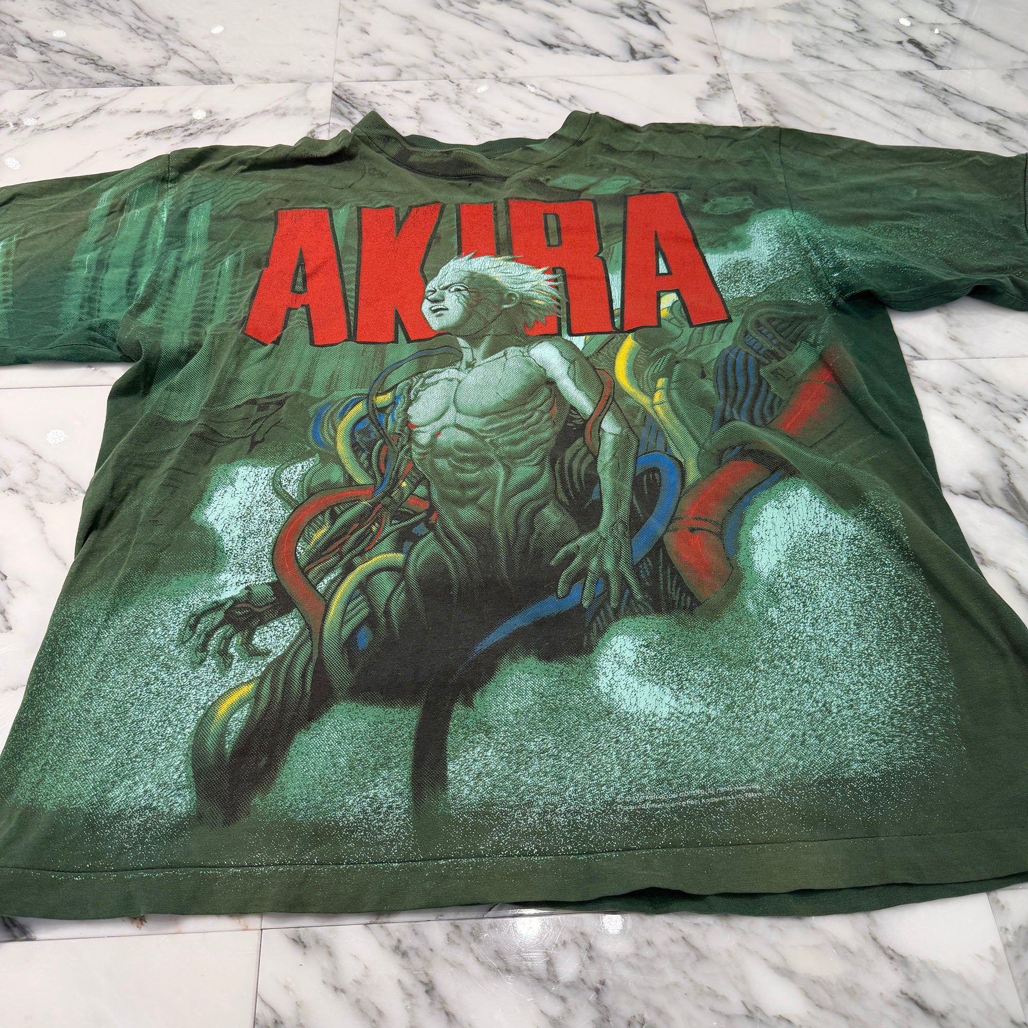 Vintage 90's AKIRA "鉄雄"1993 Over Print S/S Tee Size XL ヴィンテージ 90's アキラ "鉄雄" 1993 オーバープリント 半袖Tシャツ サイズXL
