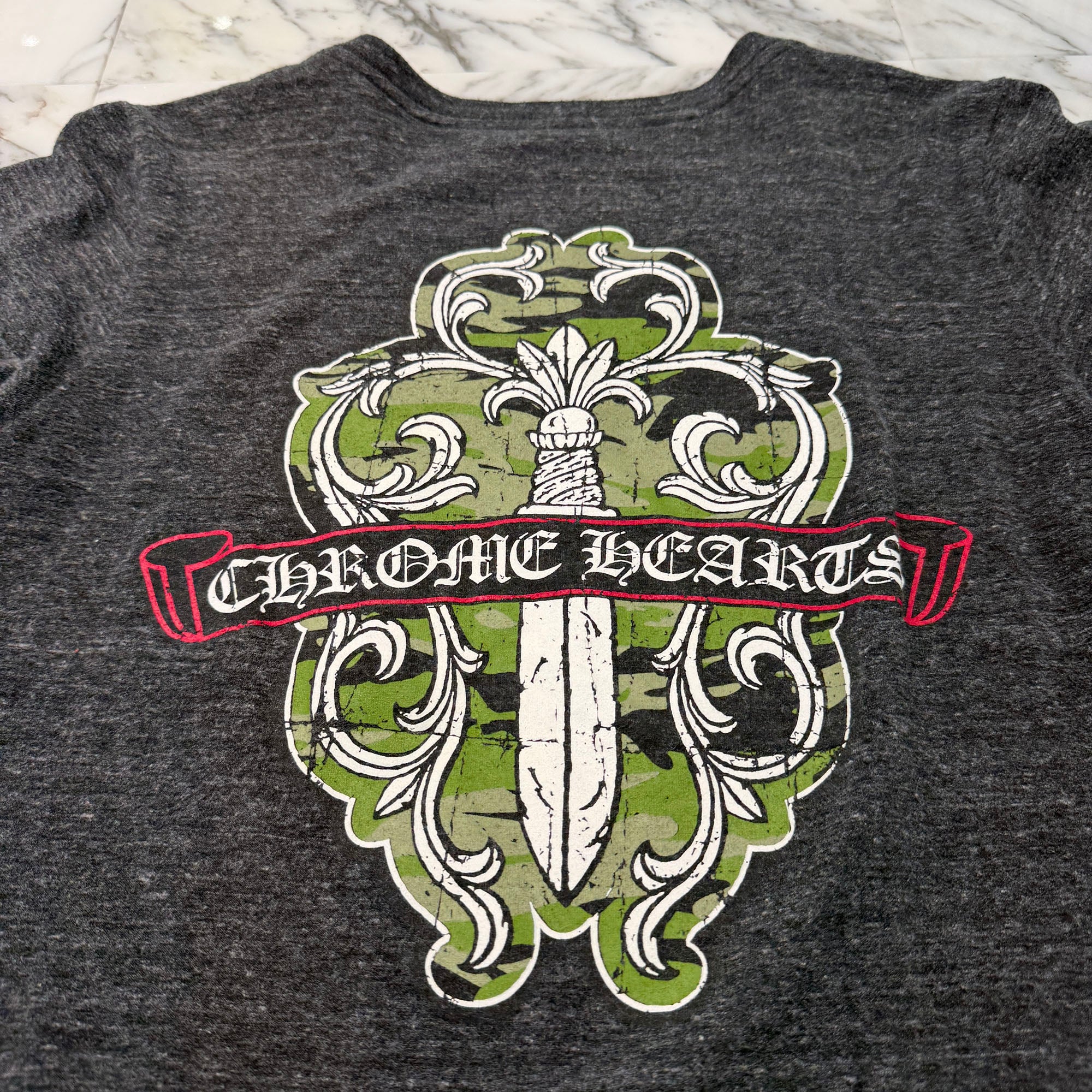 CHROME HEARTS Camouflage Vine Dagger Tee Size L クロムハーツ カモフラージュ ヴァインダガー Tシャツ サイズL