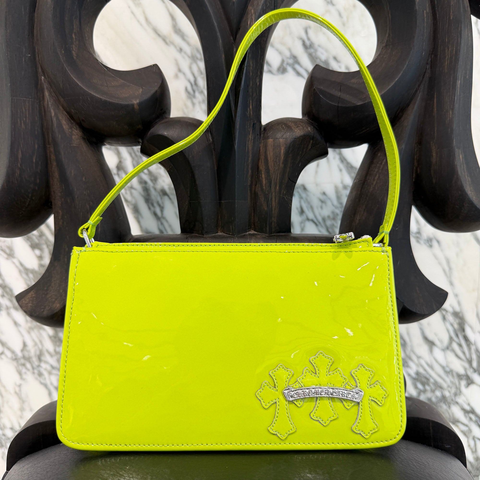 CHROME HEARTS The Night Patent Leather Hand Bag クロムハーツ ザ・ナイト パテントレザー ハンドバッグ