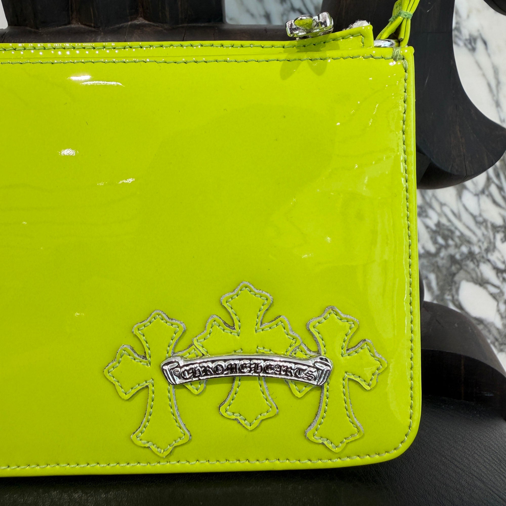 CHROME HEARTS The Night Patent Leather Hand Bag クロムハーツ ザ・ナイト パテントレザー ハンドバッグ