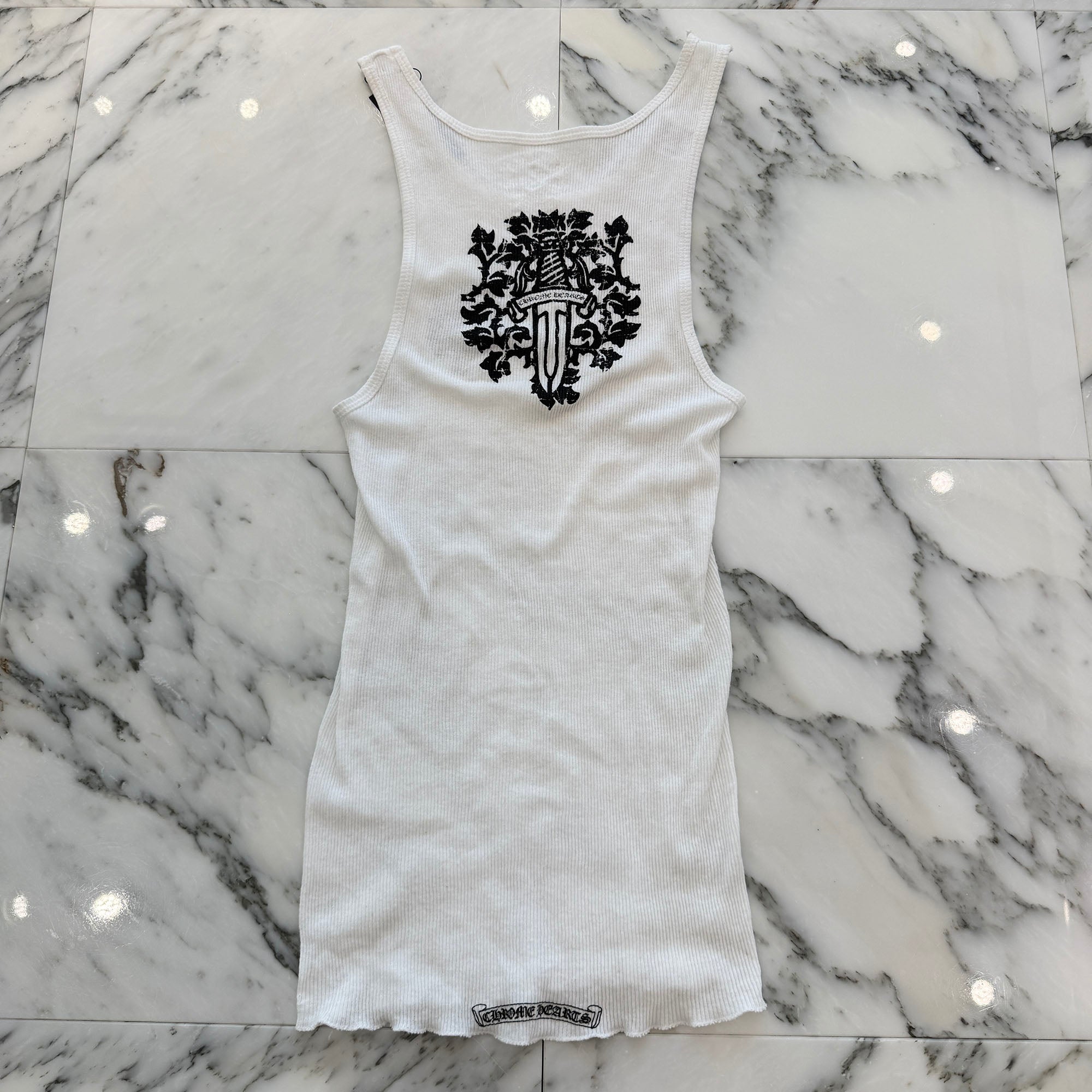 CHROME HEARTS Vine Dagger Print Tank Top Size M クロムハーツ ヴァインダガープリント タンクトップ サイズM
