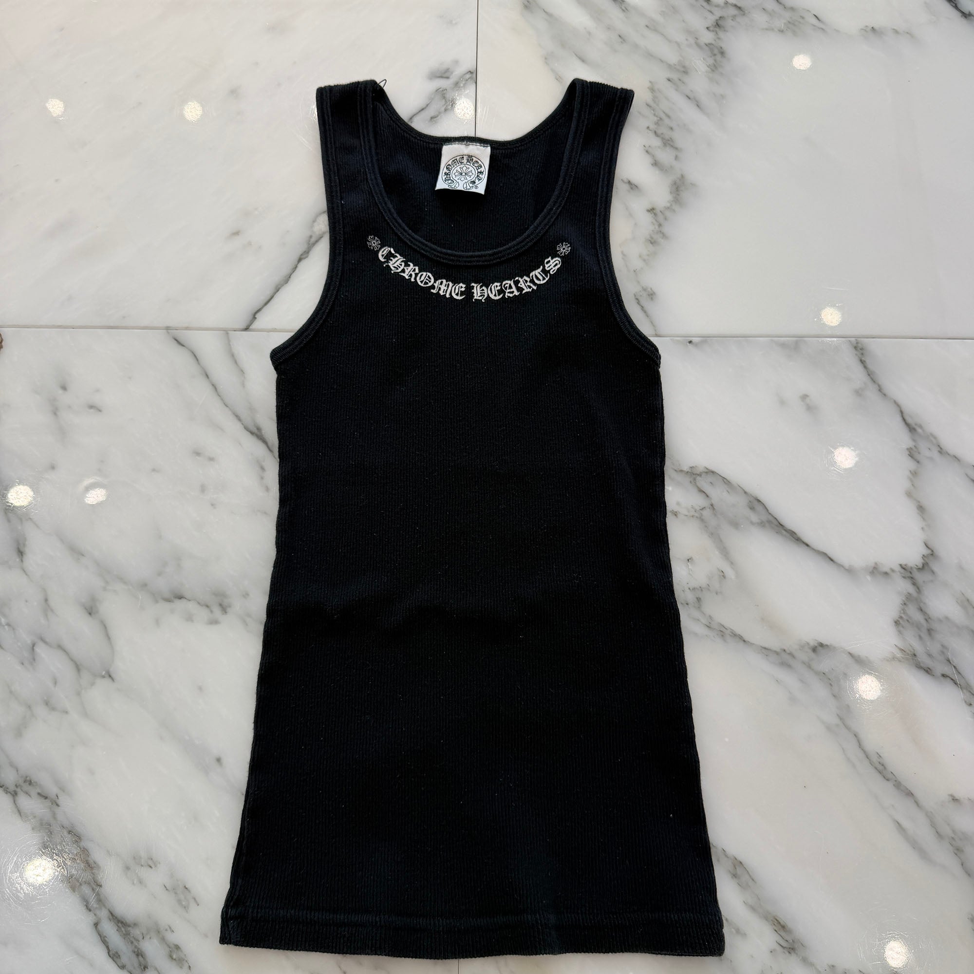 CHROME HEARTS Neck Logo Fuck You Print Tank Top クロムハーツ ネックロゴ ファックユー プリントタンクトップ