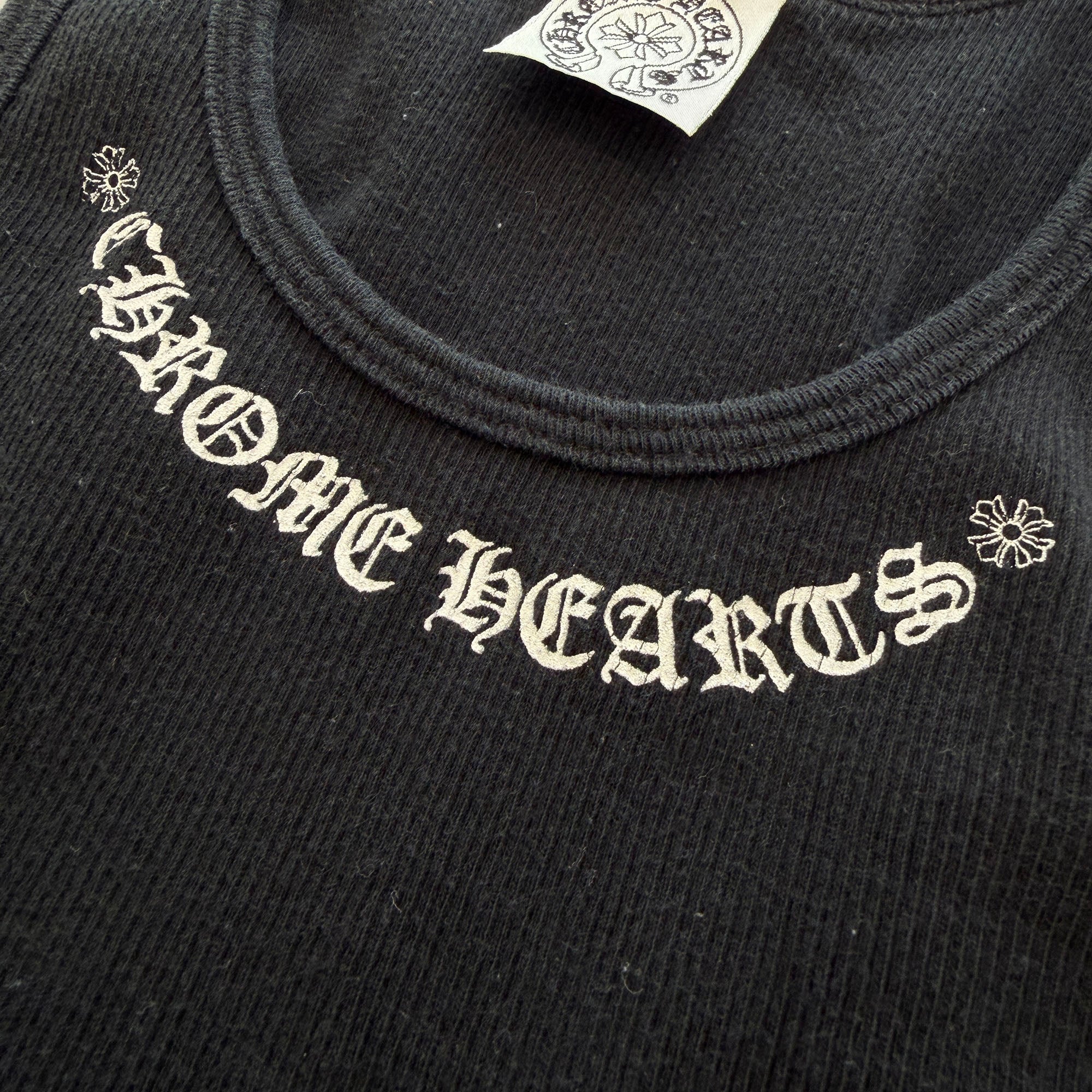 CHROME HEARTS Neck Logo Fuck You Print Tank Top クロムハーツ ネックロゴ ファックユー プリントタンクトップ